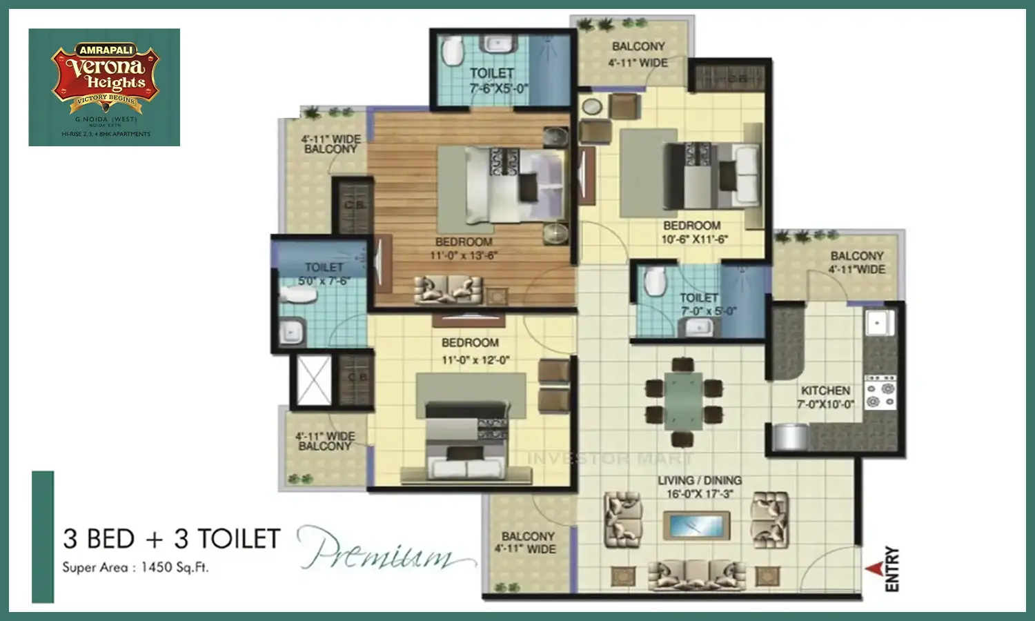 1450 Sqft