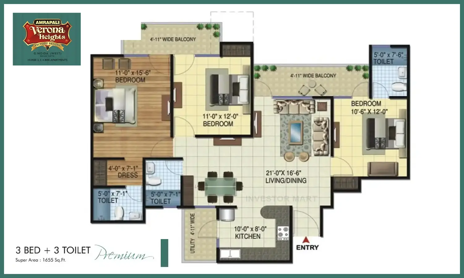 1655 Sqft