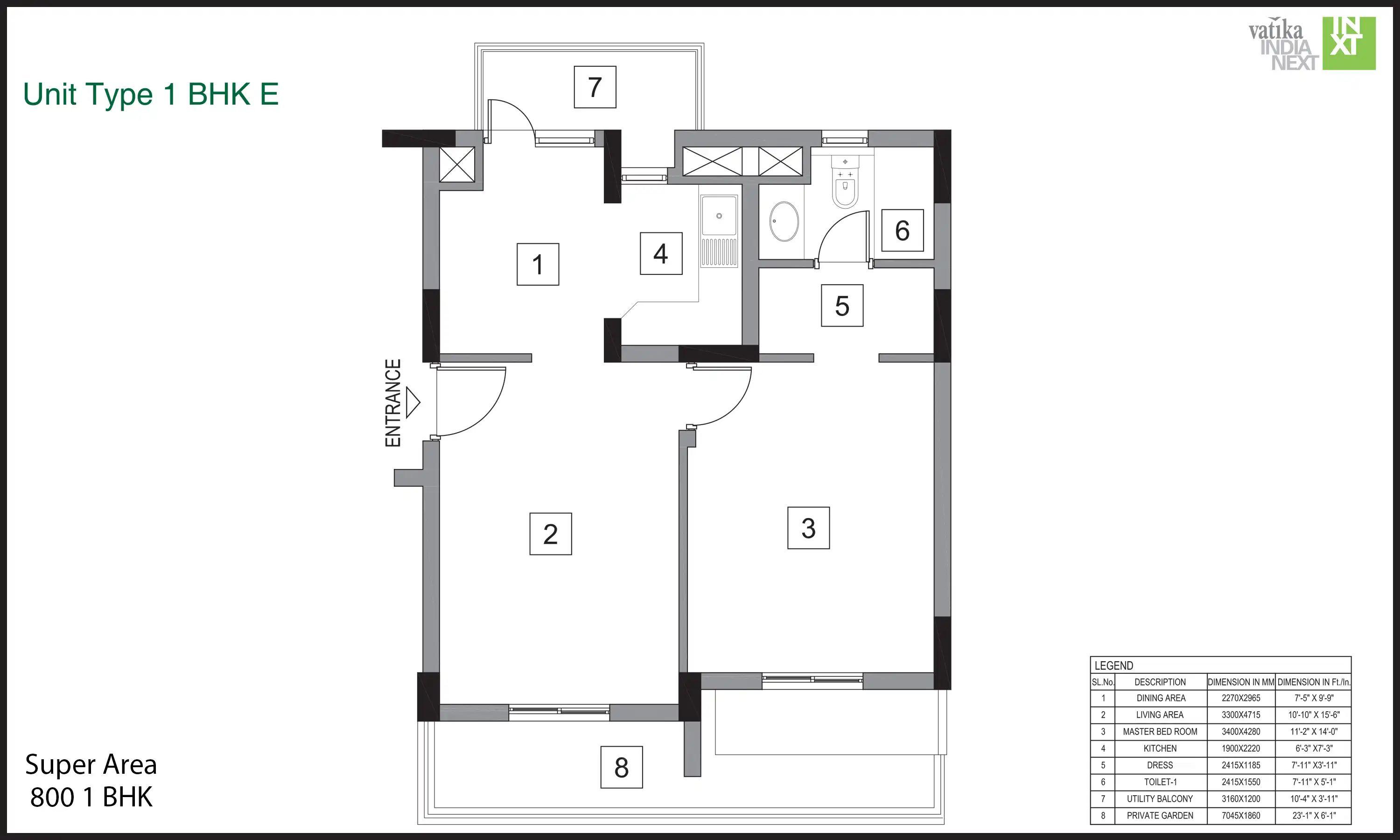 800 Sqft