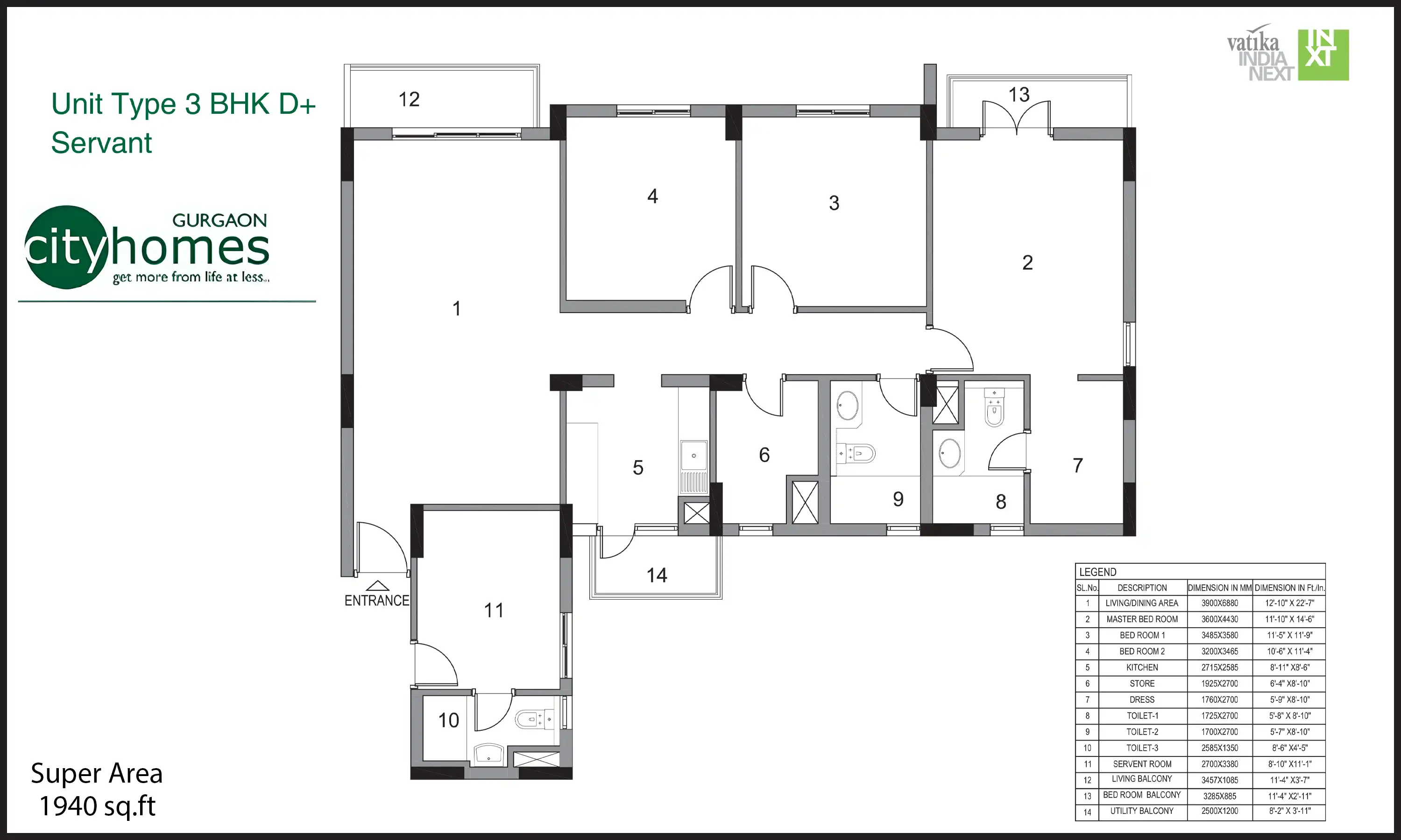 1940 Sqft