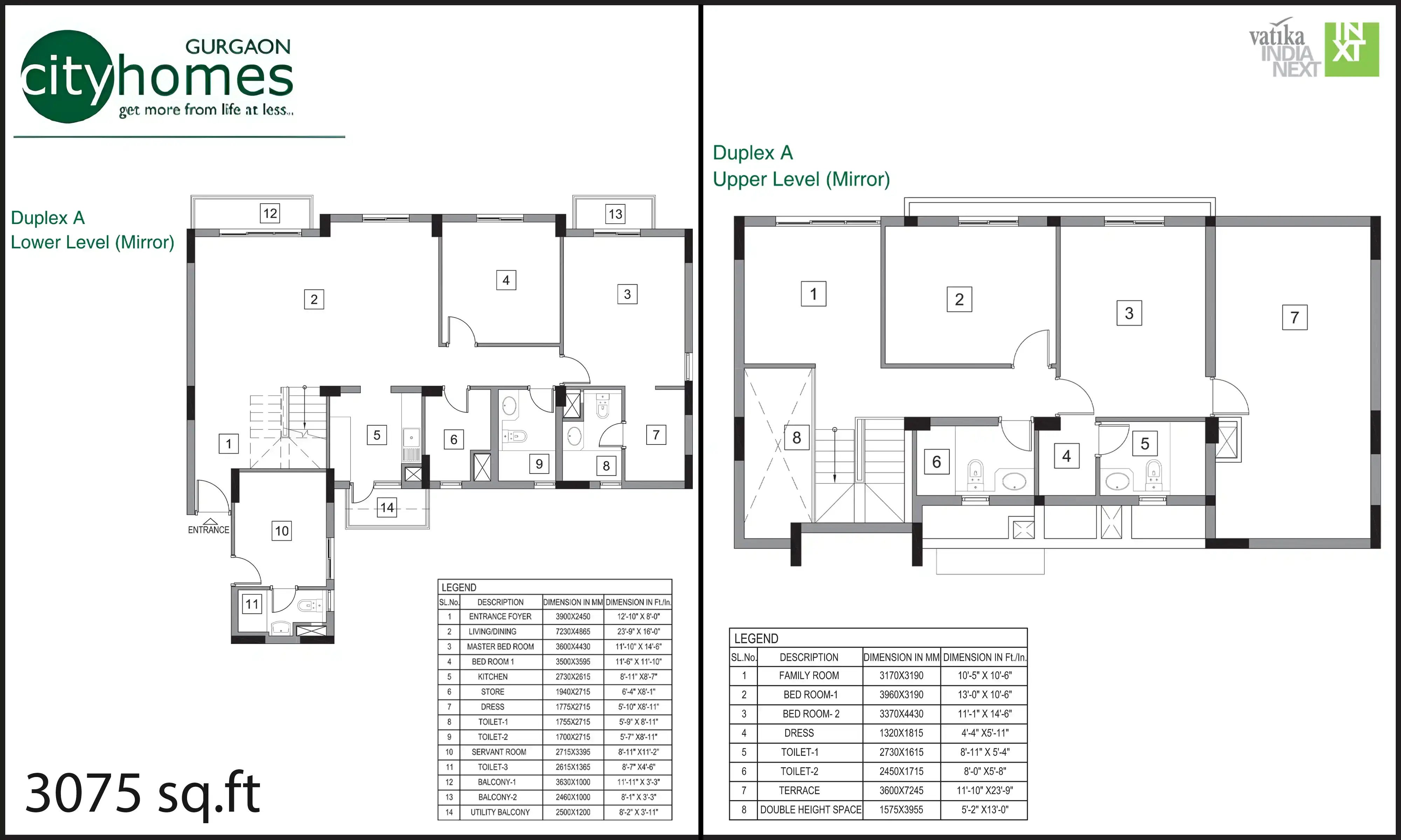 3075 Sqft