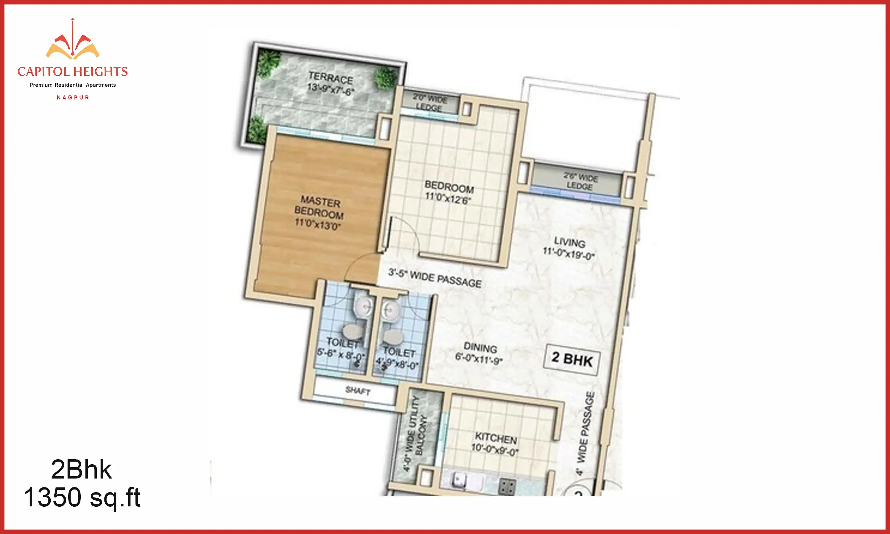 1350 Sqft