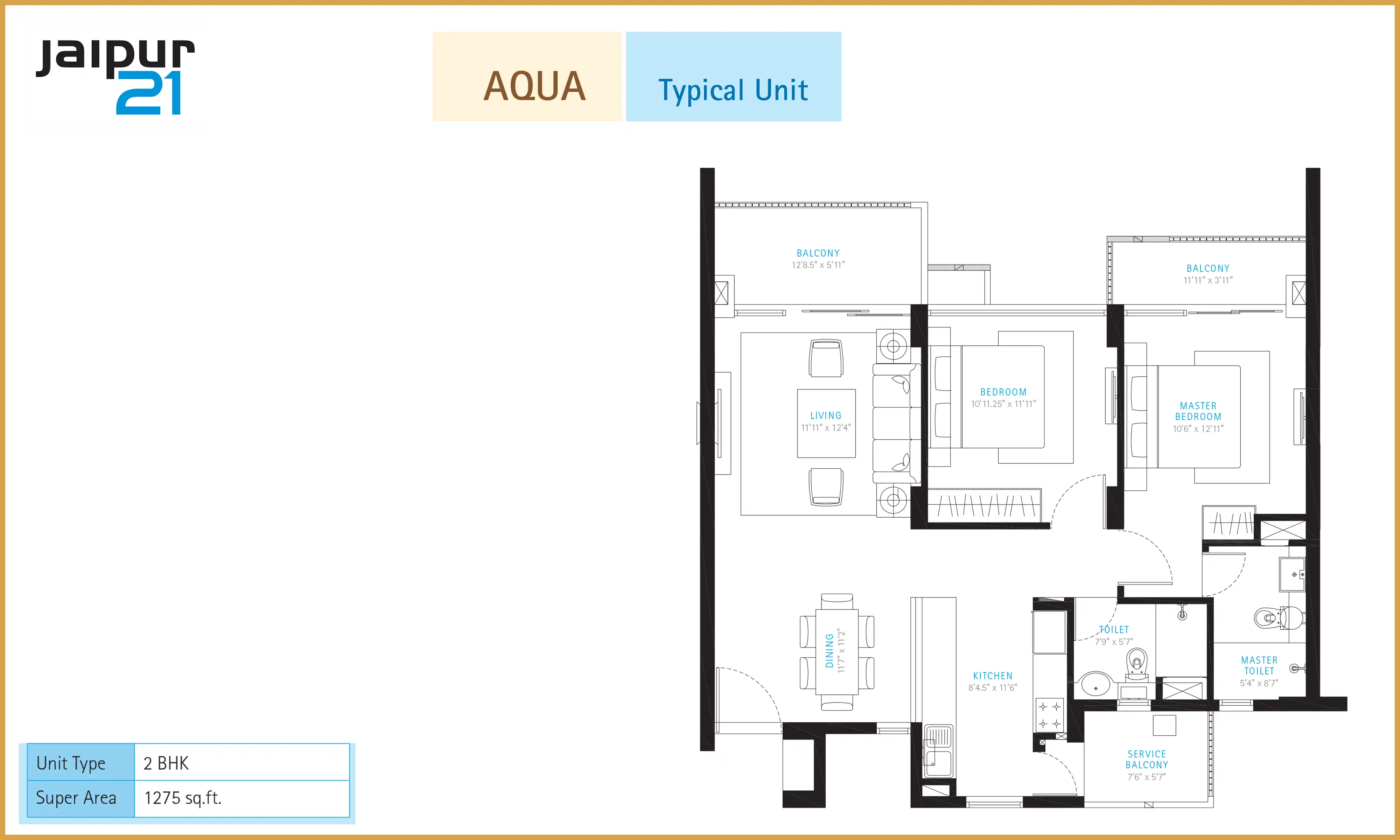 1275 Sqft