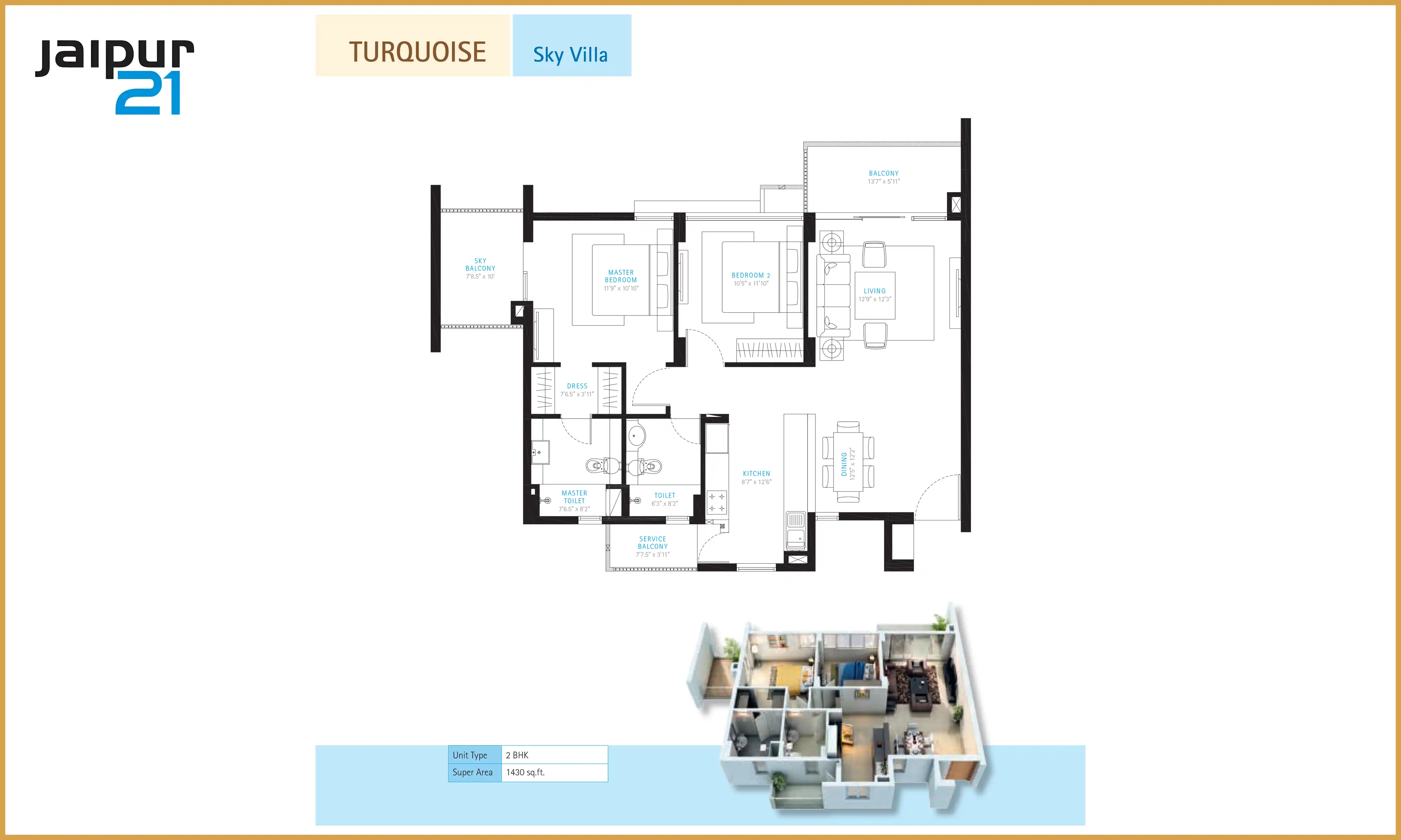1430 Sqft