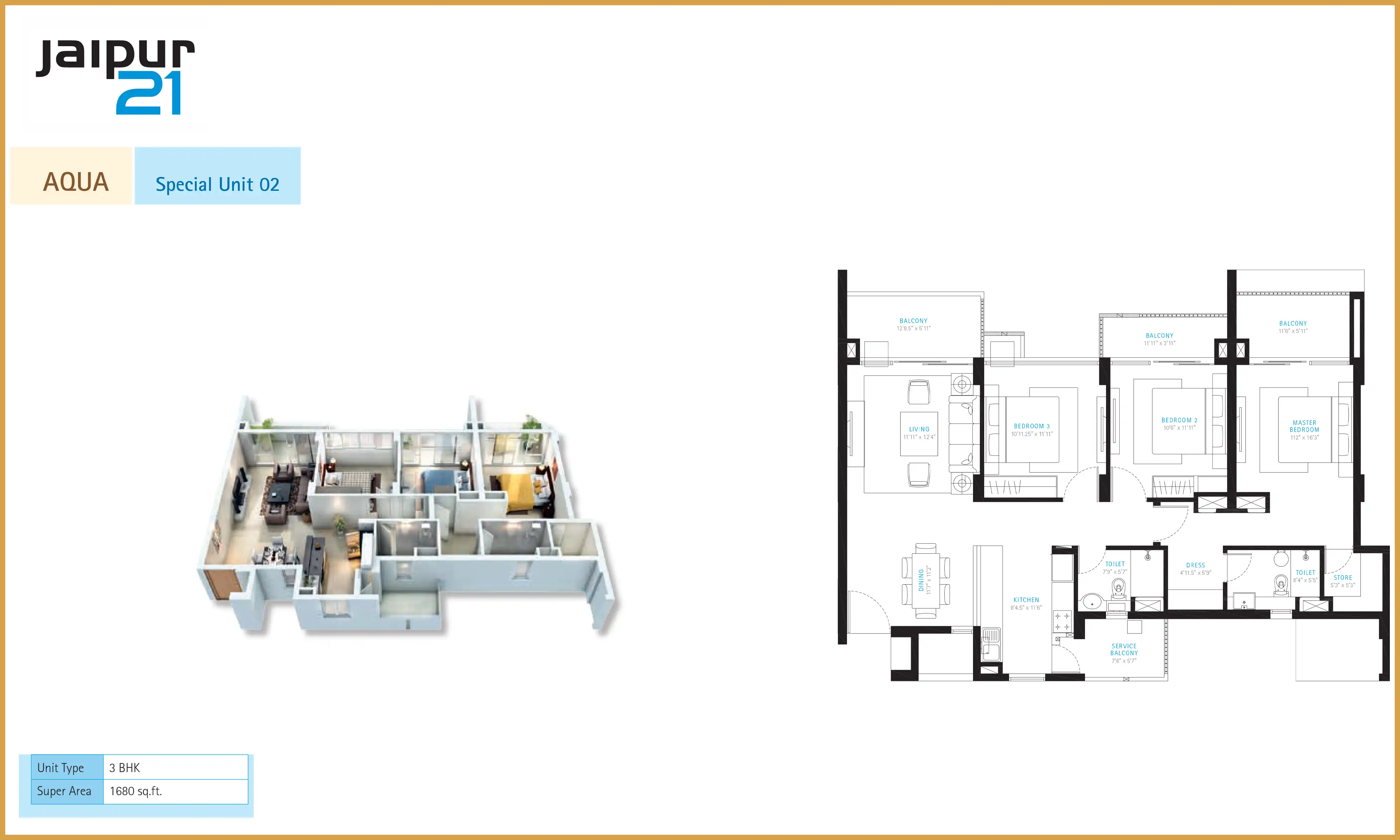 1680 Sqft