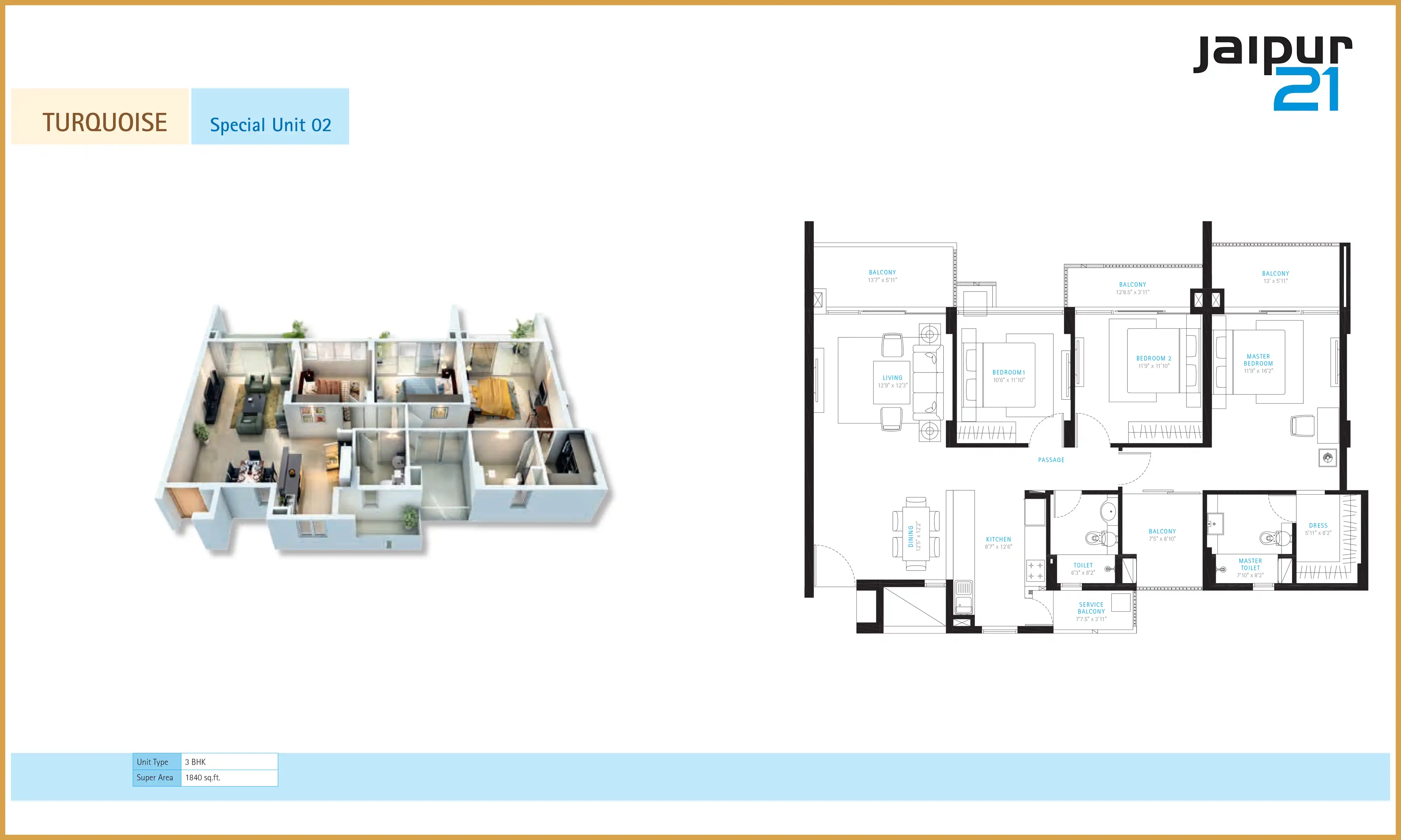 1840 Sqft