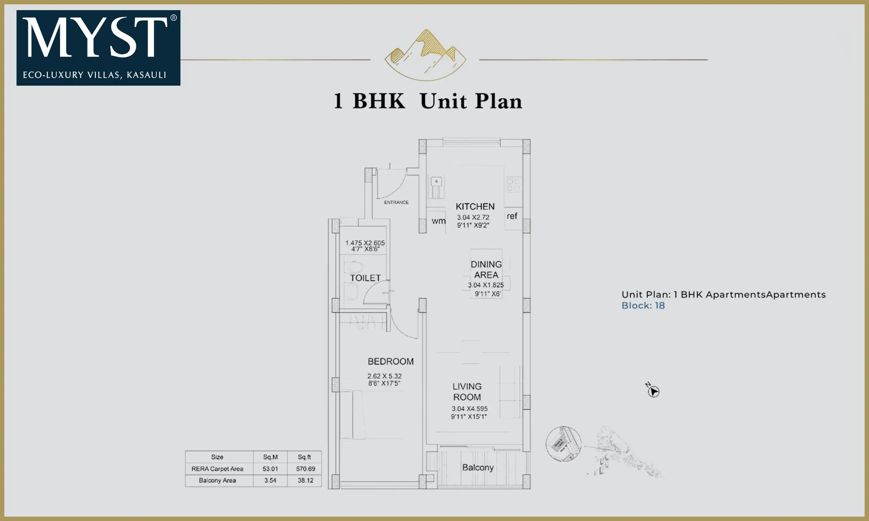 571 Sqft