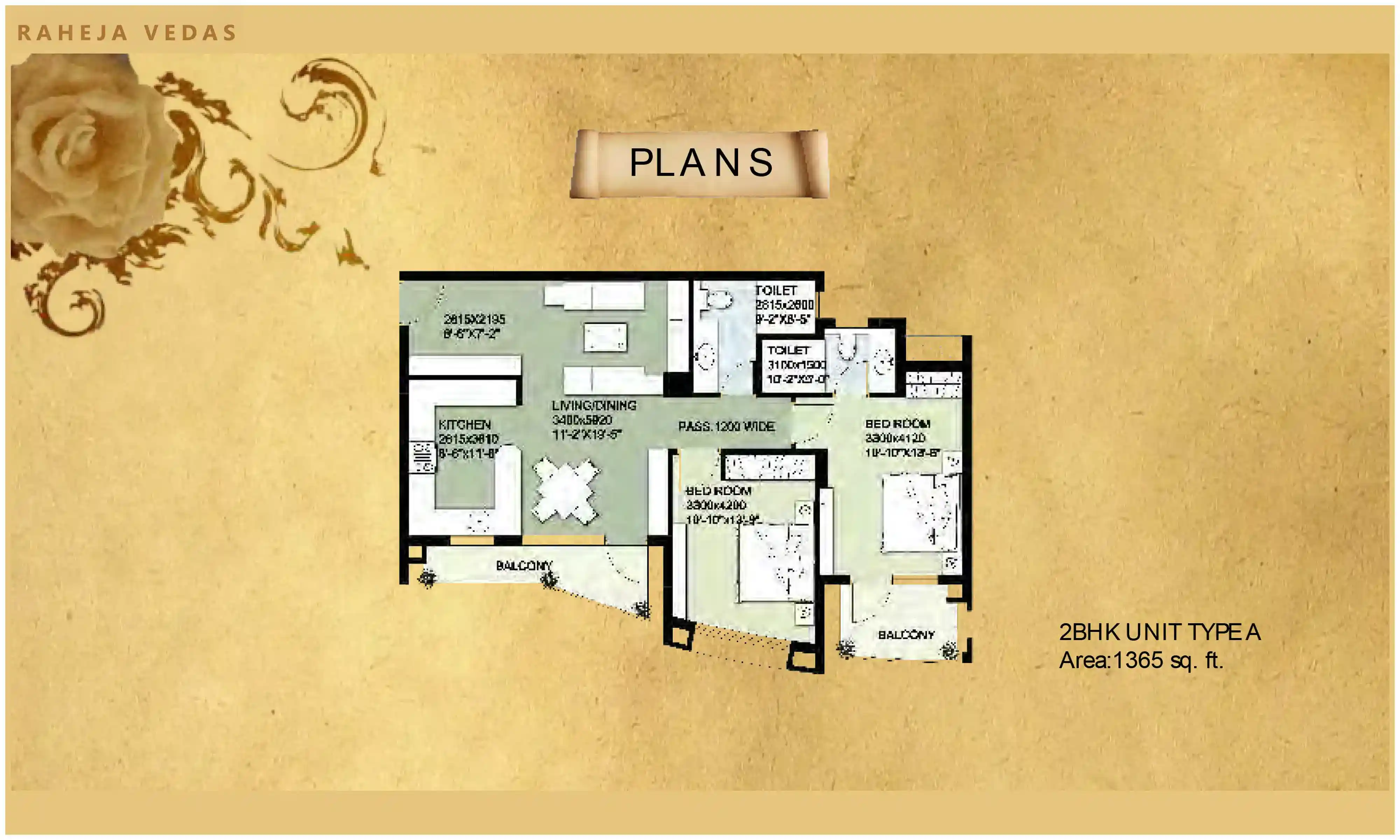 1365 Sqft
