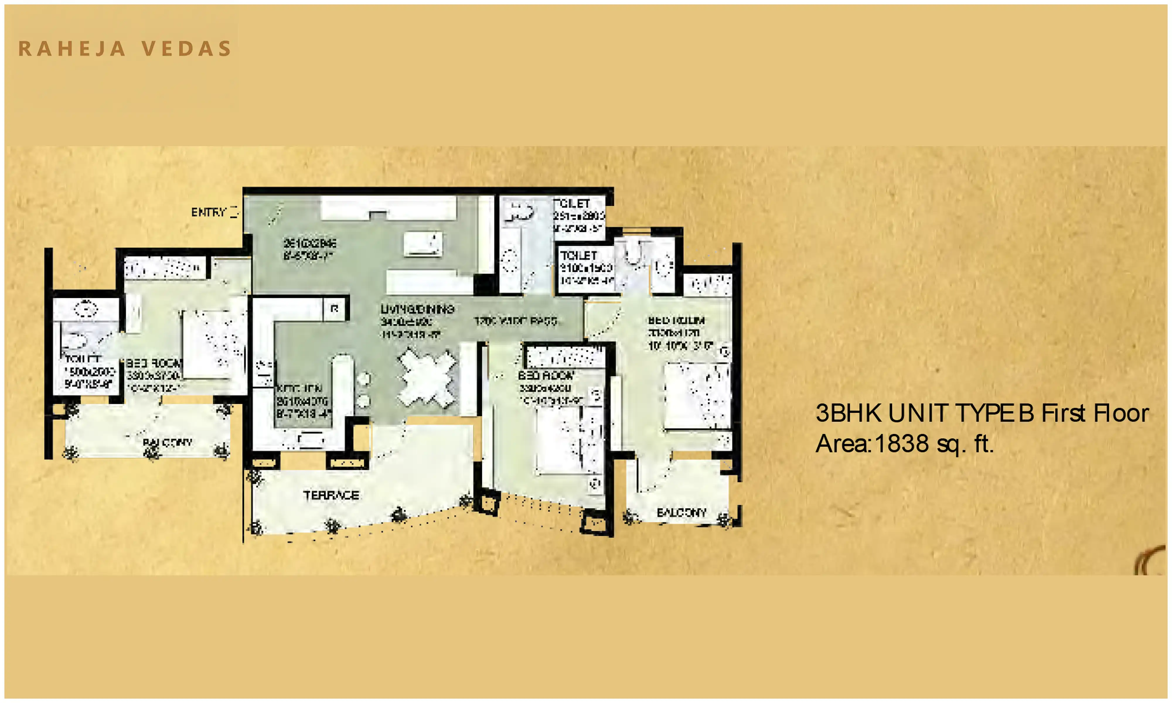 1838 Sqft