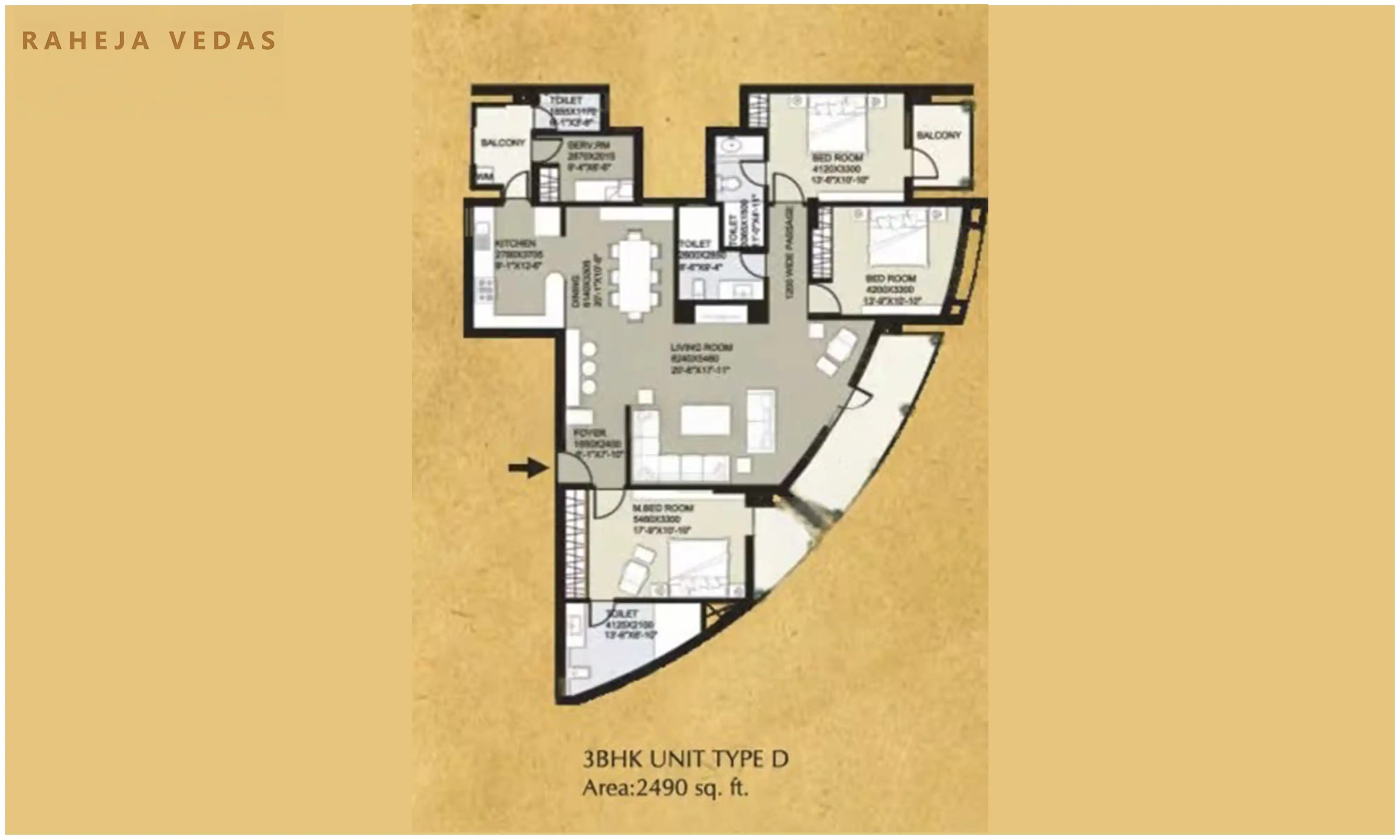 2490 Sqft