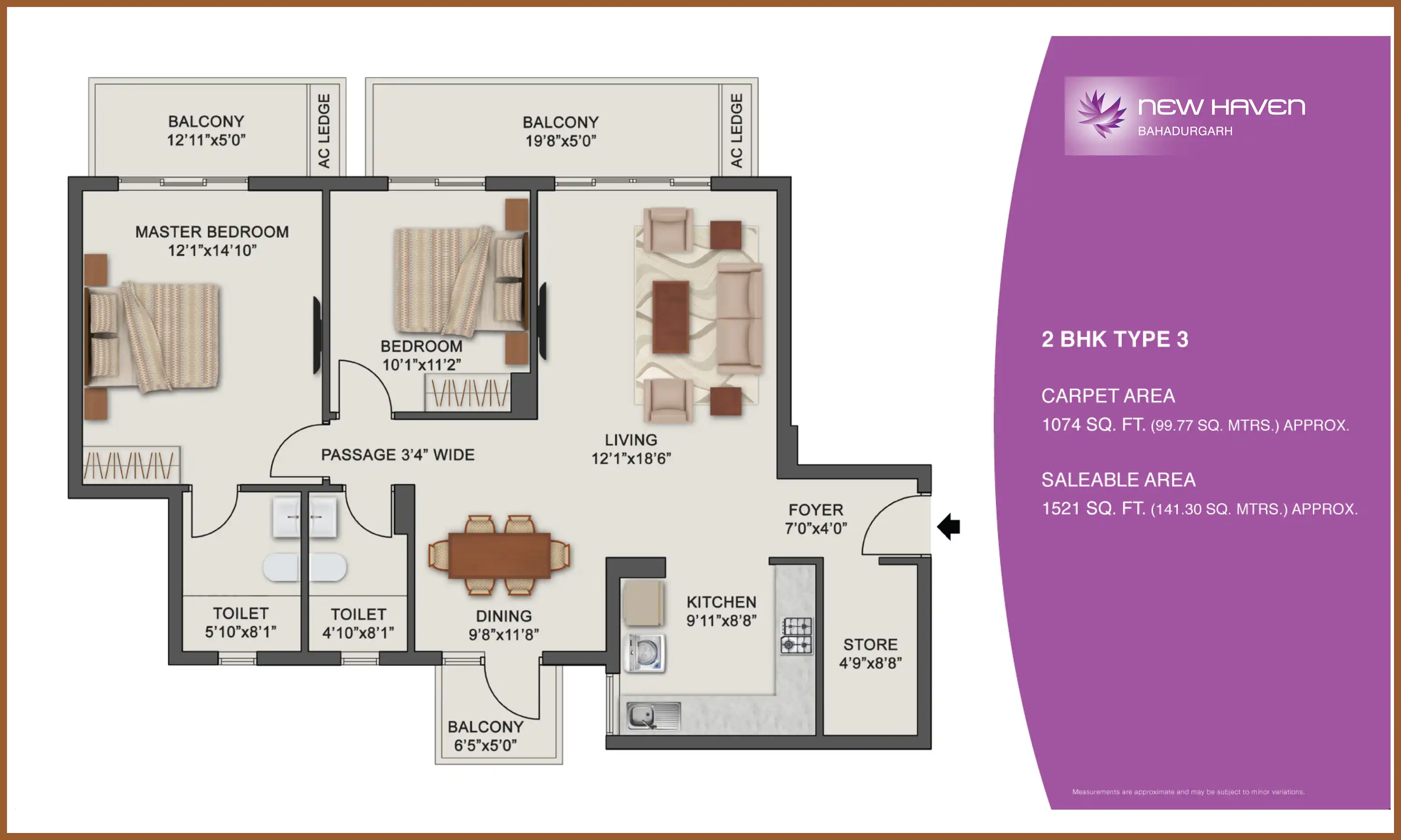 1521 Sqft
