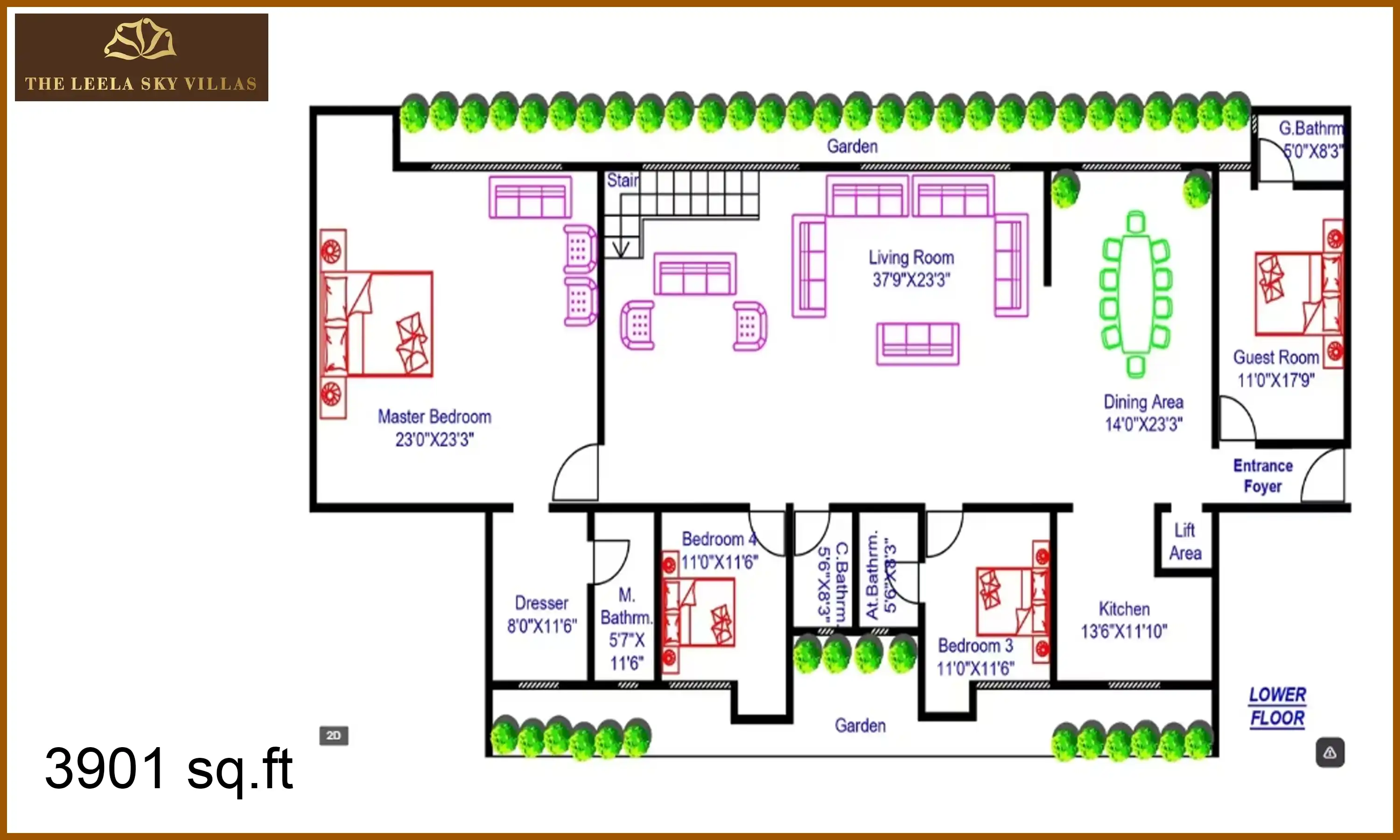 3901 Sqft