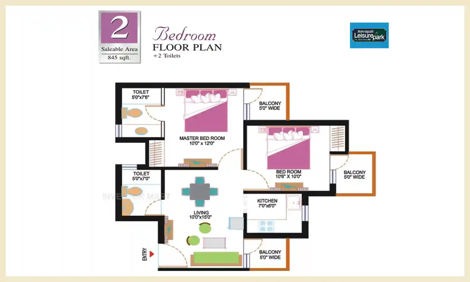 845 Sqft