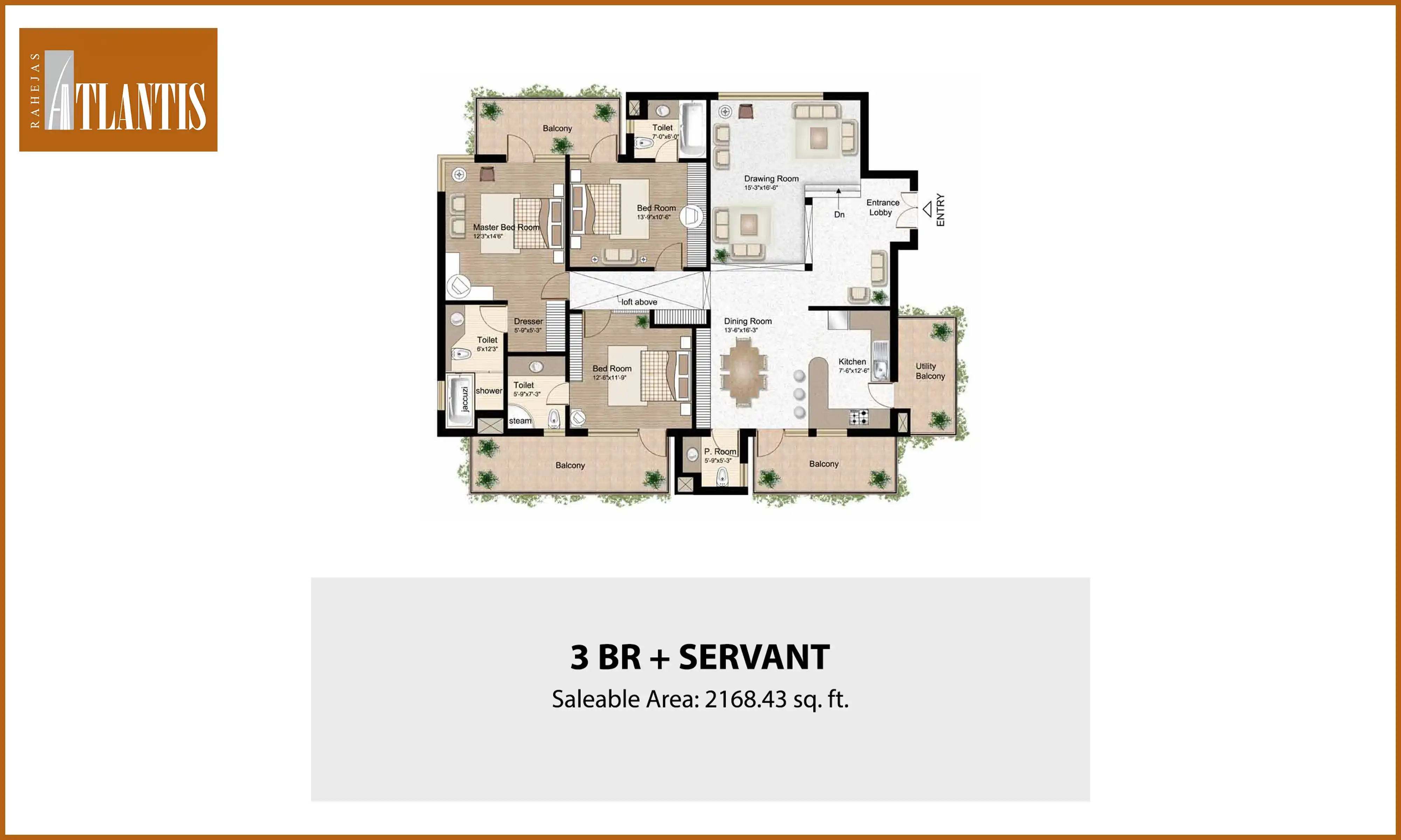 2168 Sqft