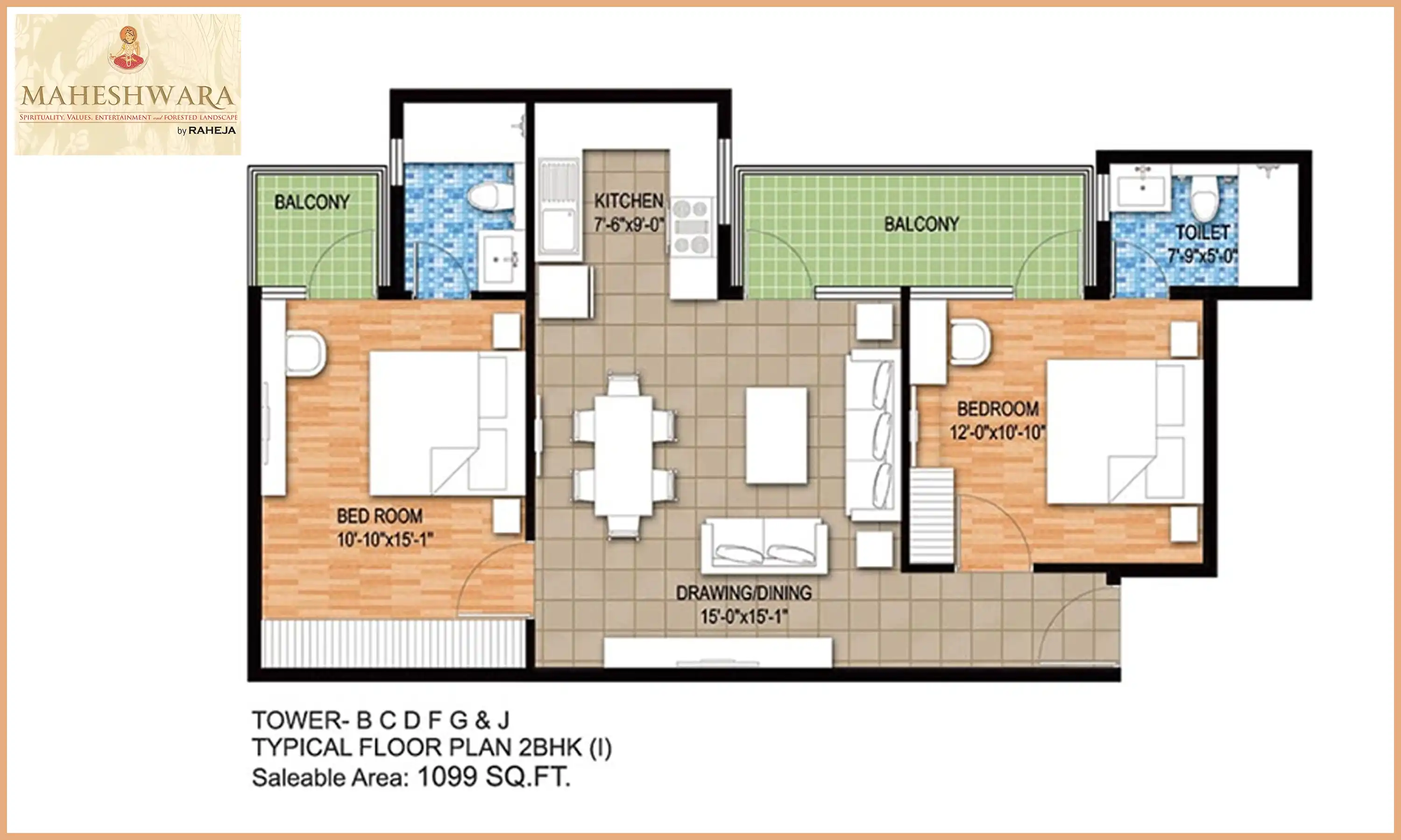 1099 Sqft