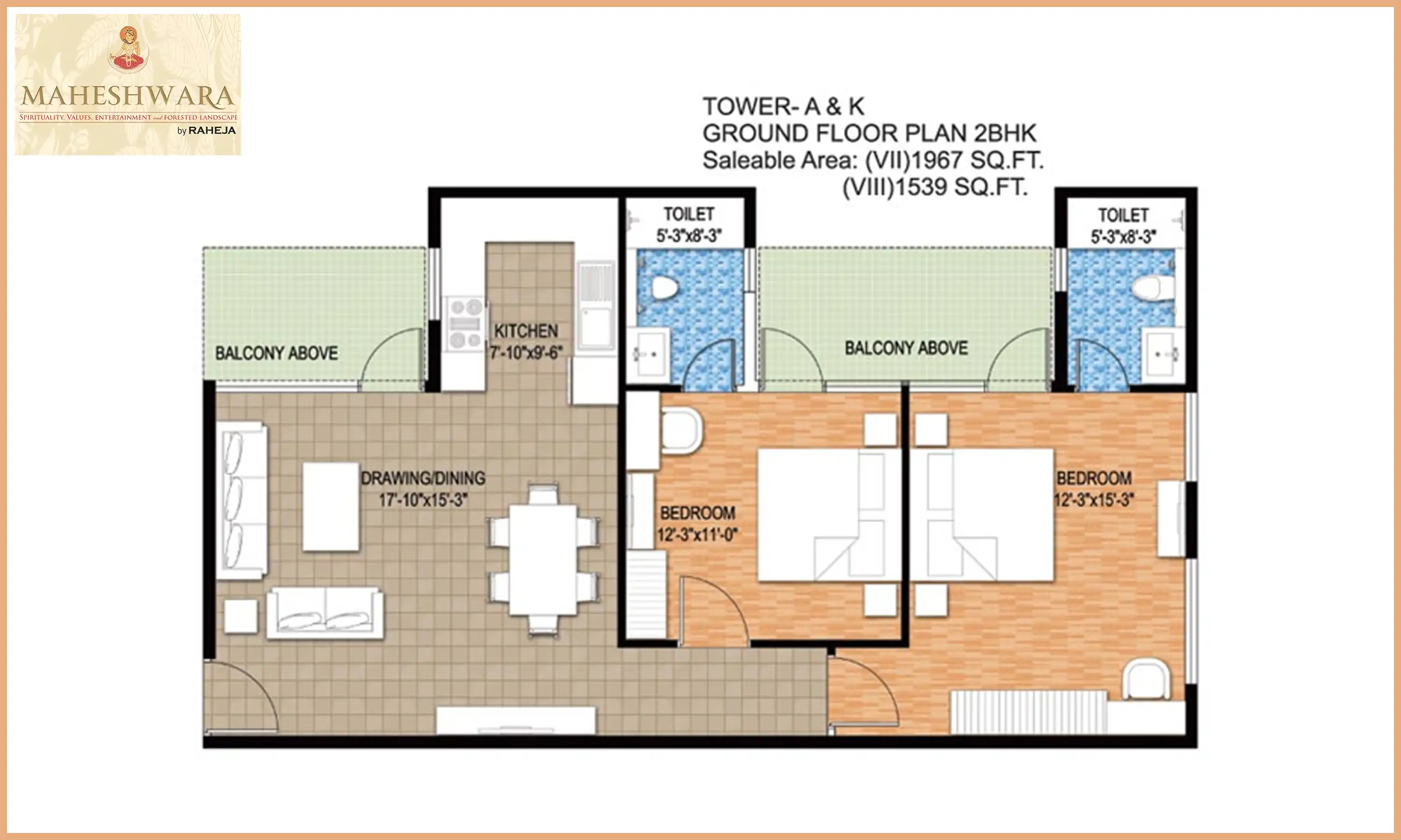 1967 Sqft