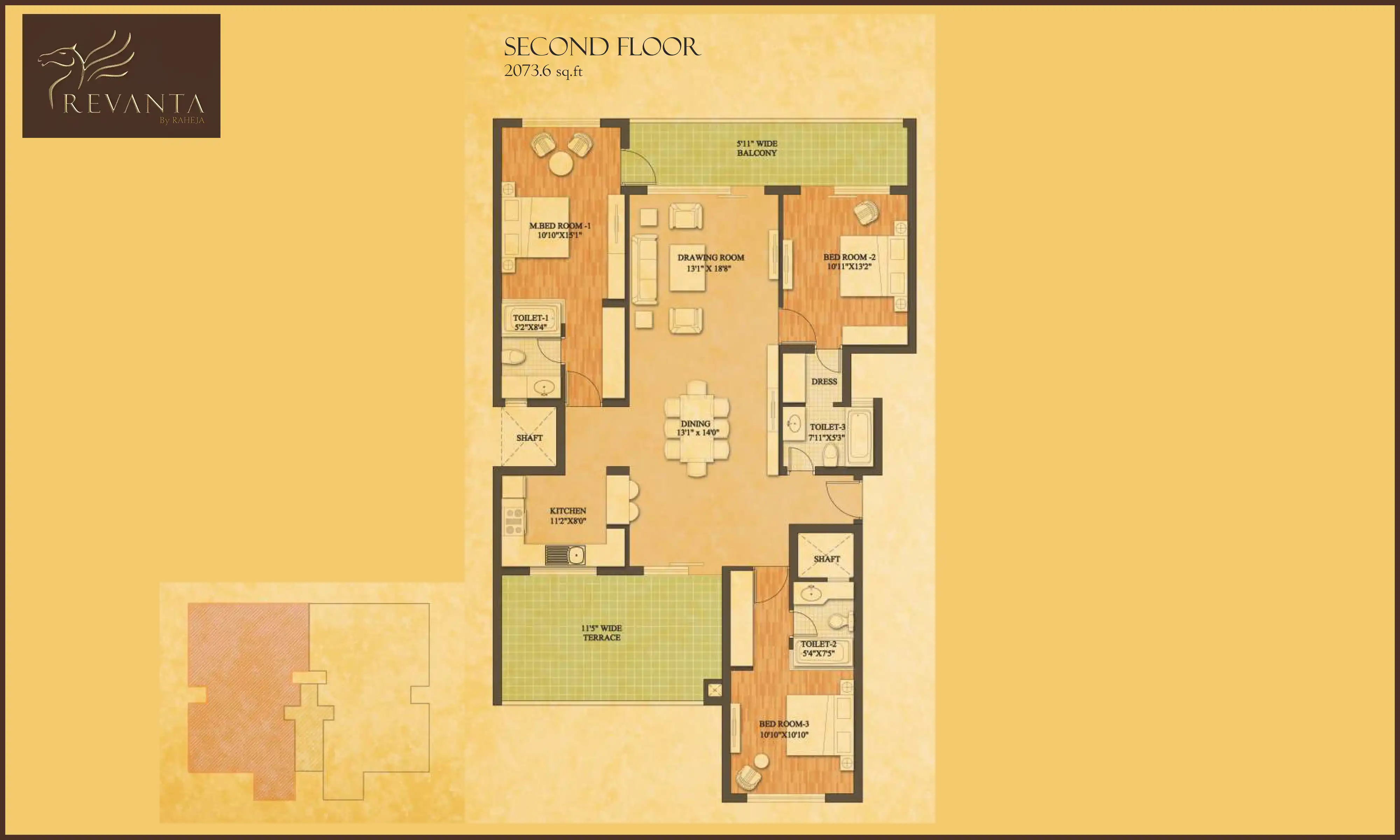 2074 Sqft