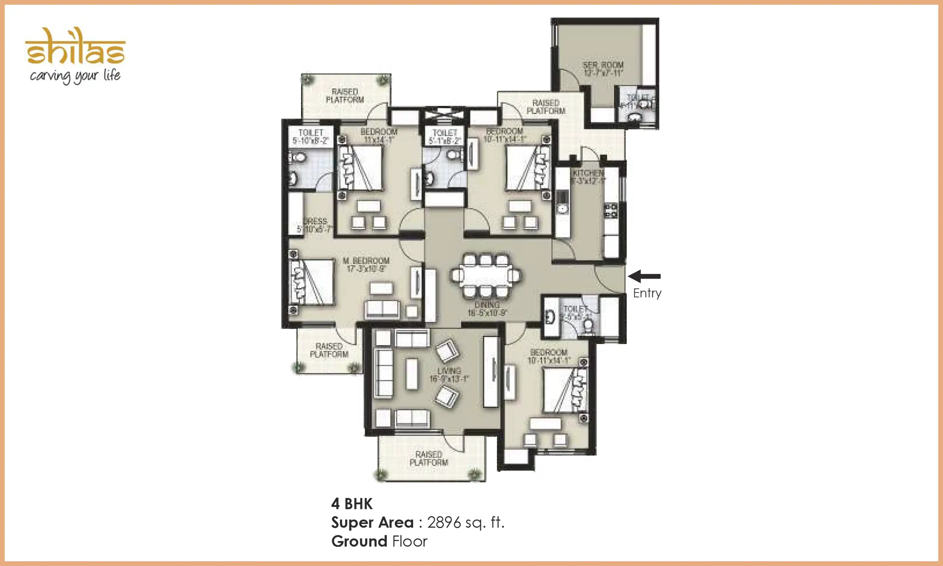 2896 Sqft