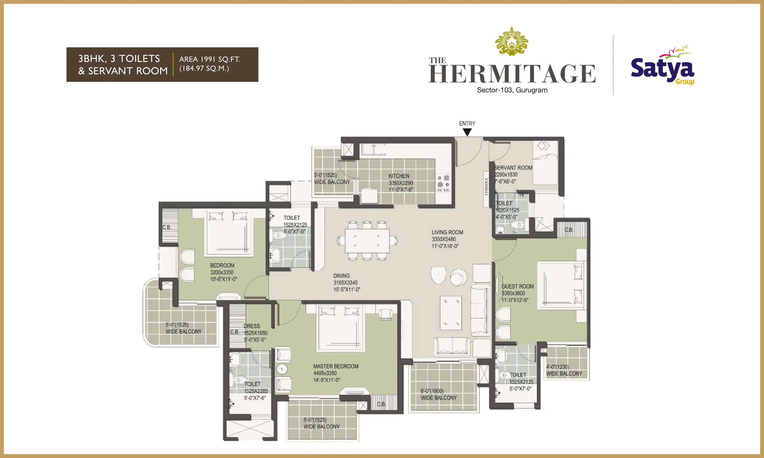 1991 Sqft