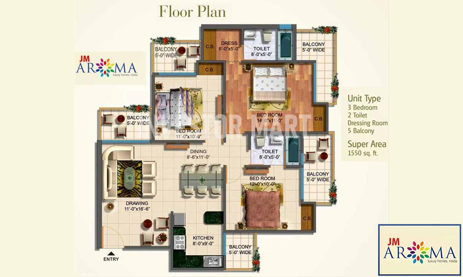 1550 Sqft
