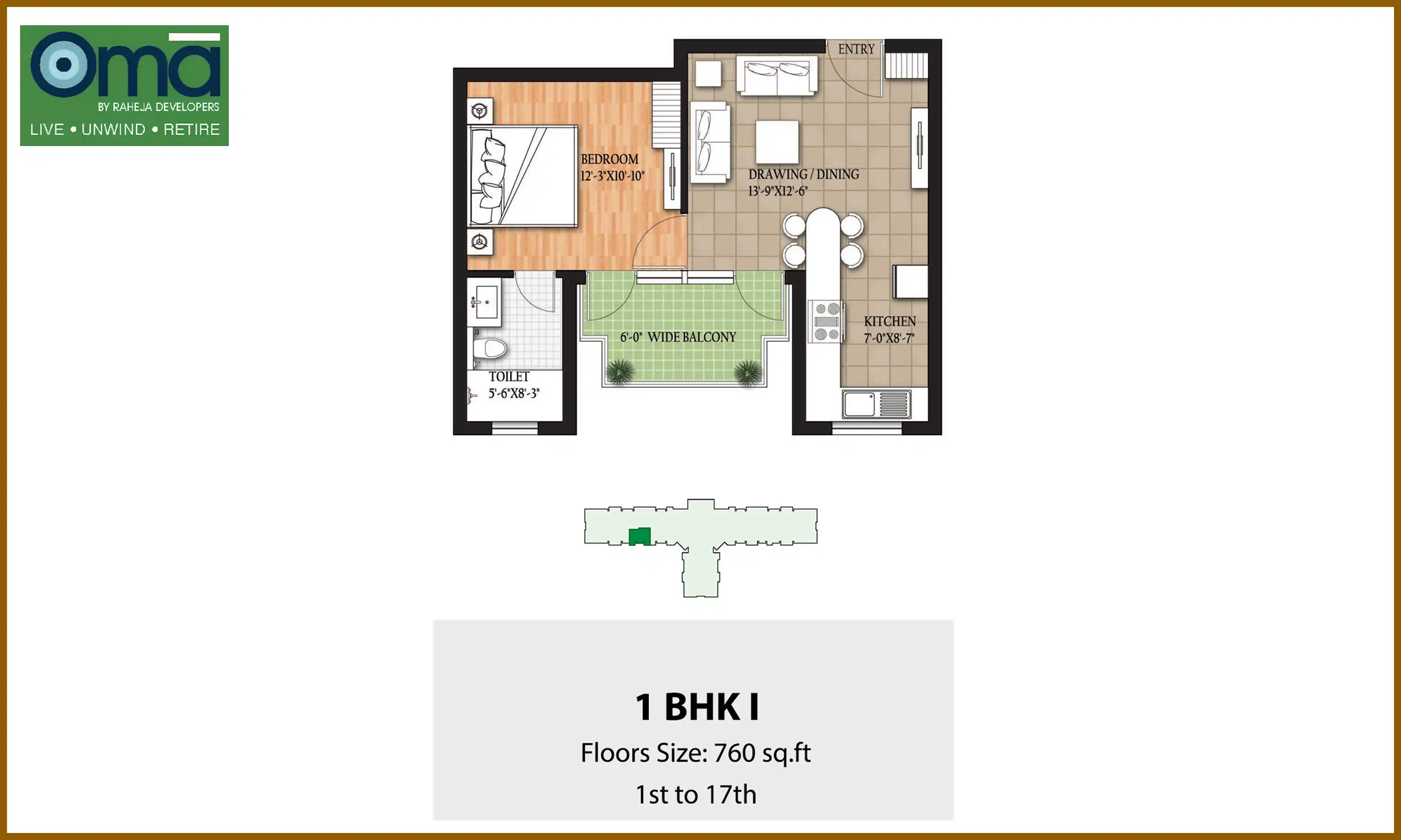 760 Sqft