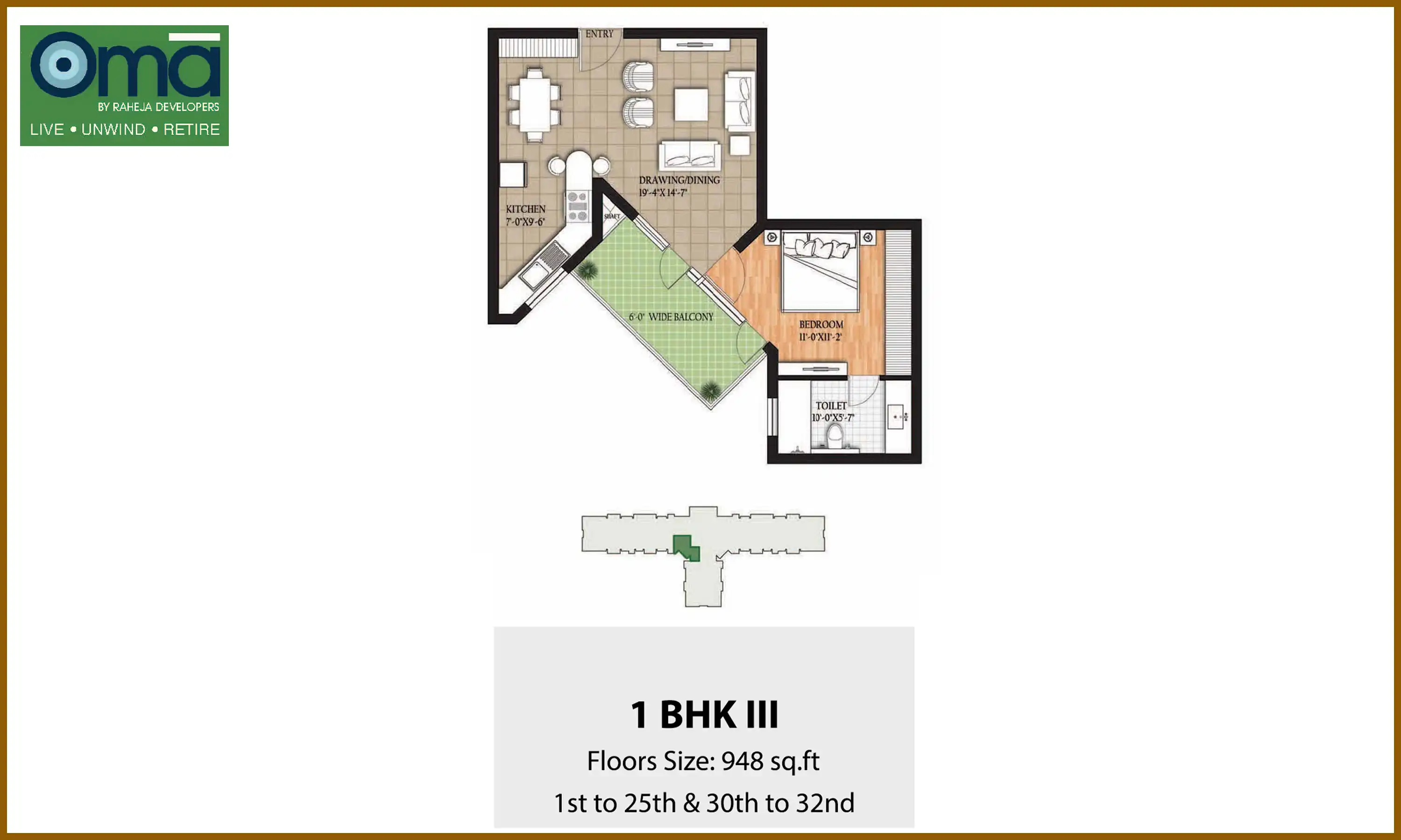 948 Sqft