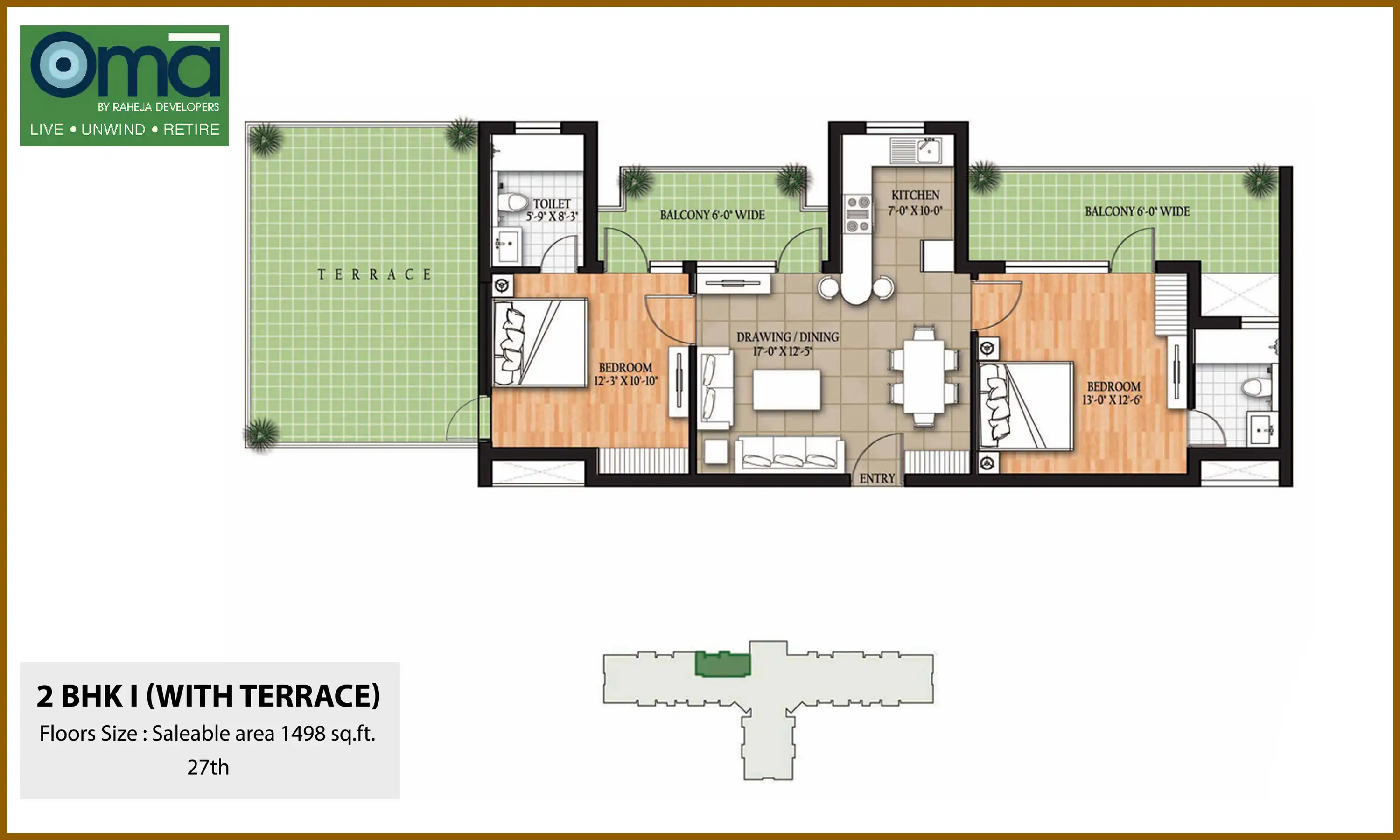 1498 Sqft