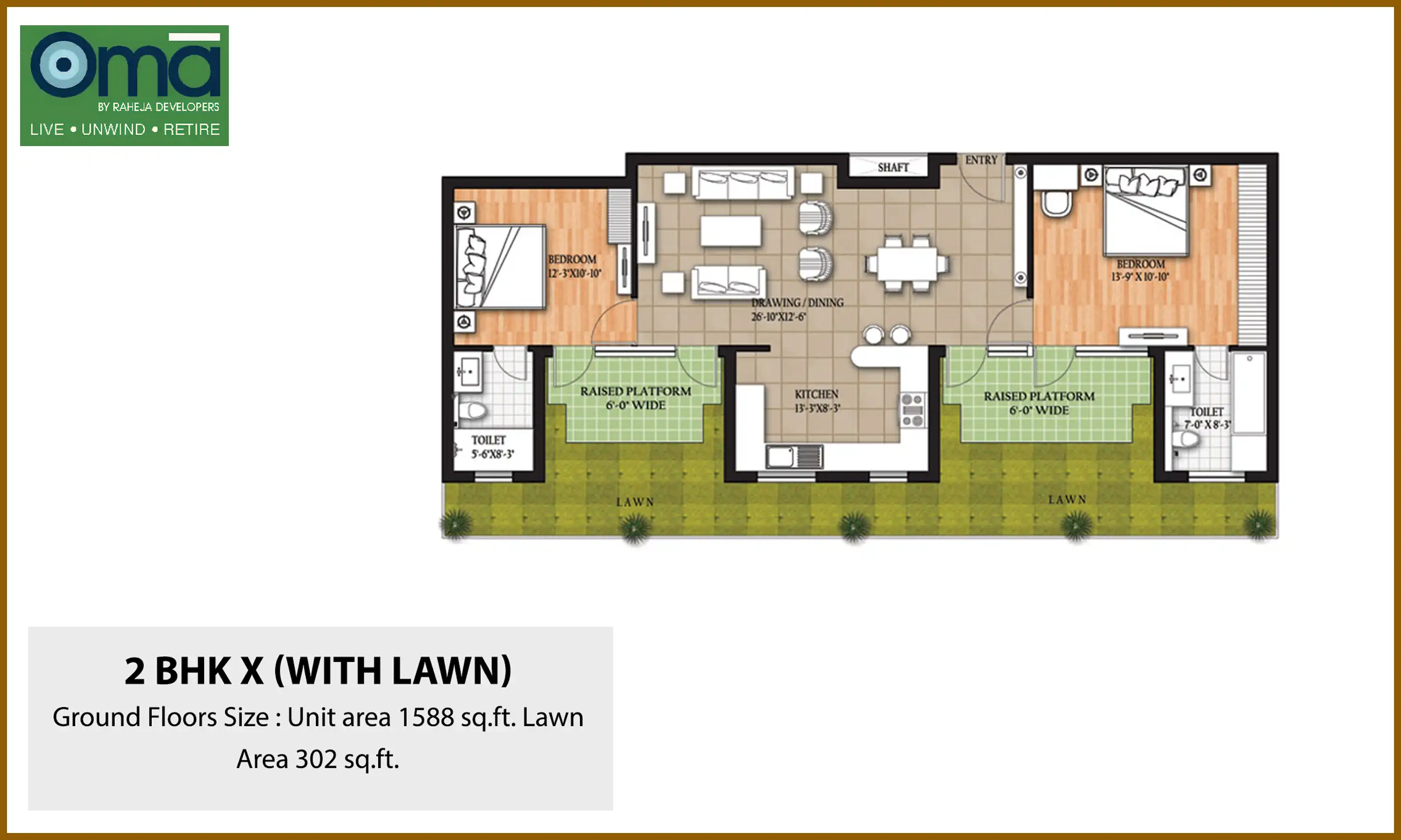1588 Sqft