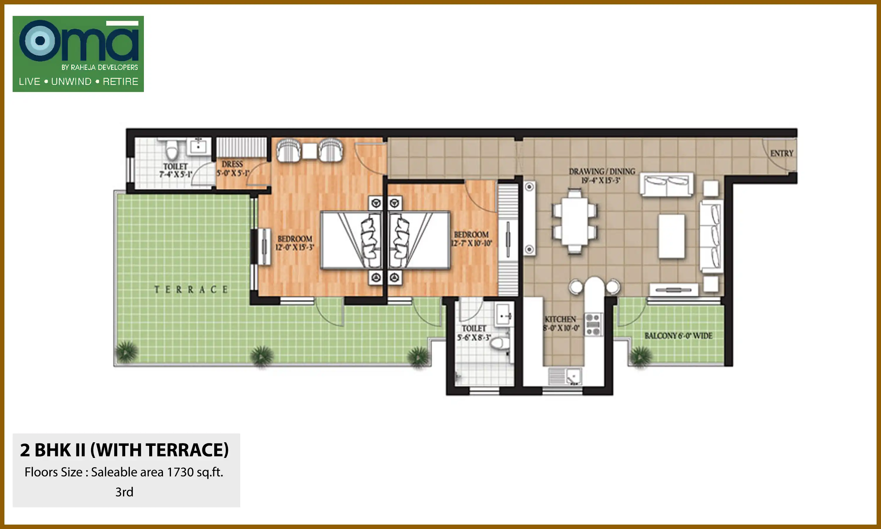 1730 Sqft