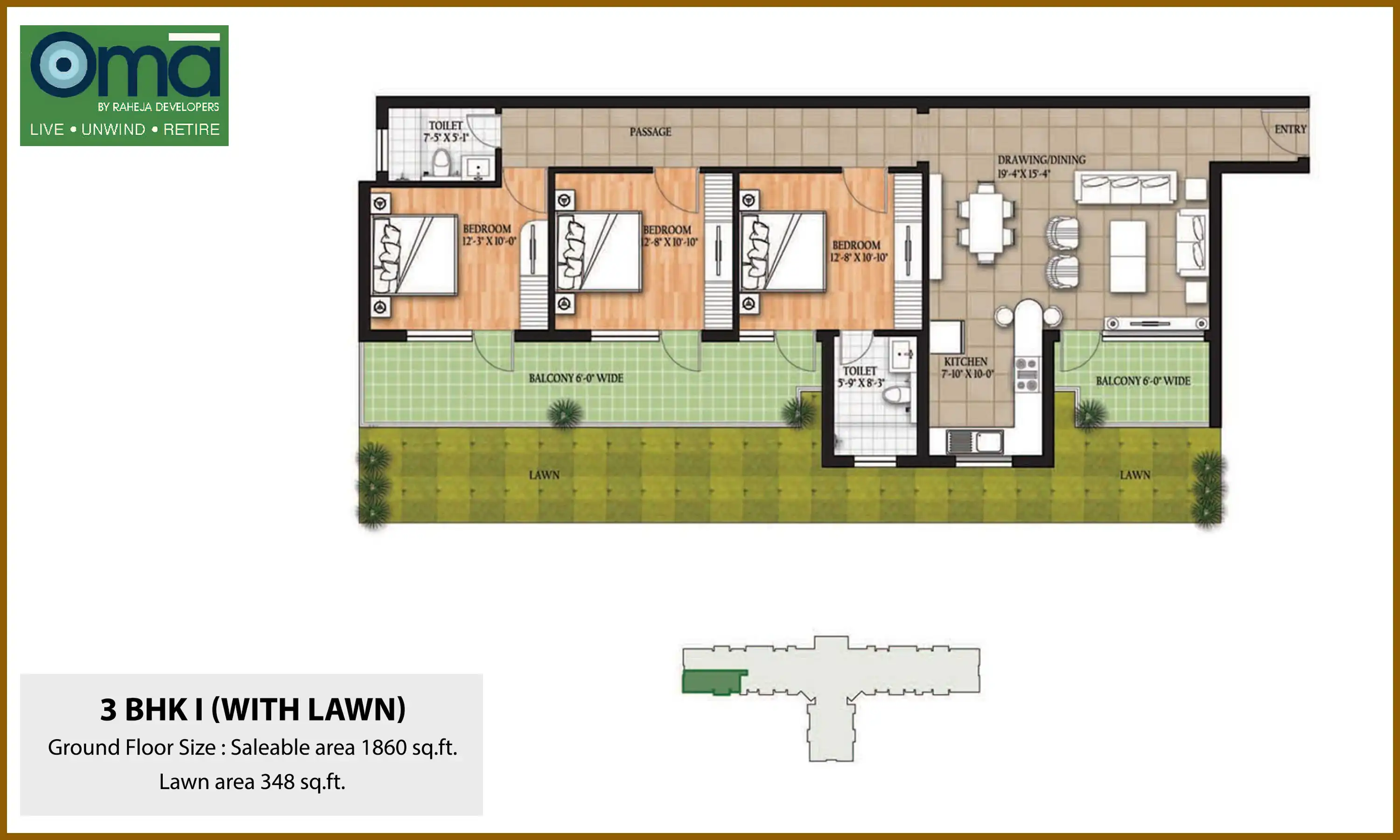 1860 Sqft