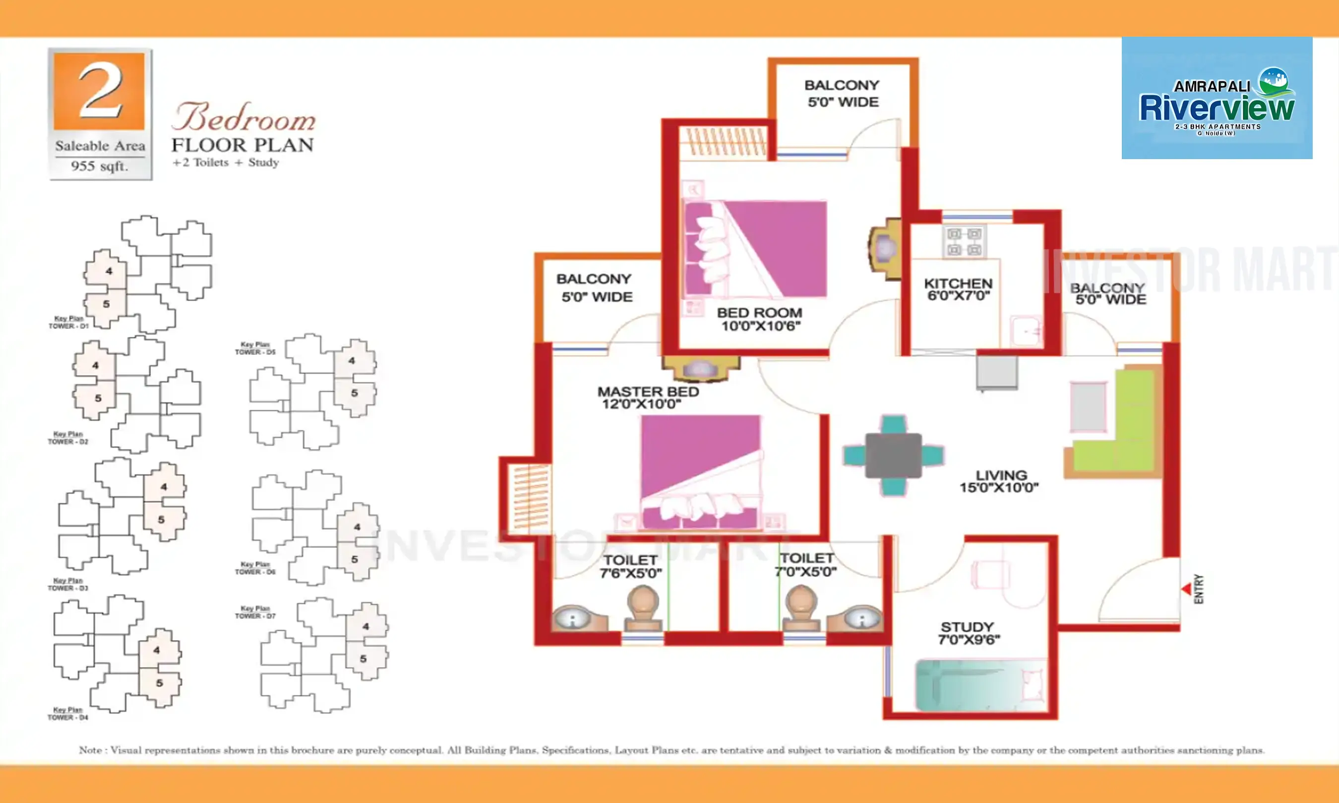 955 Sqft