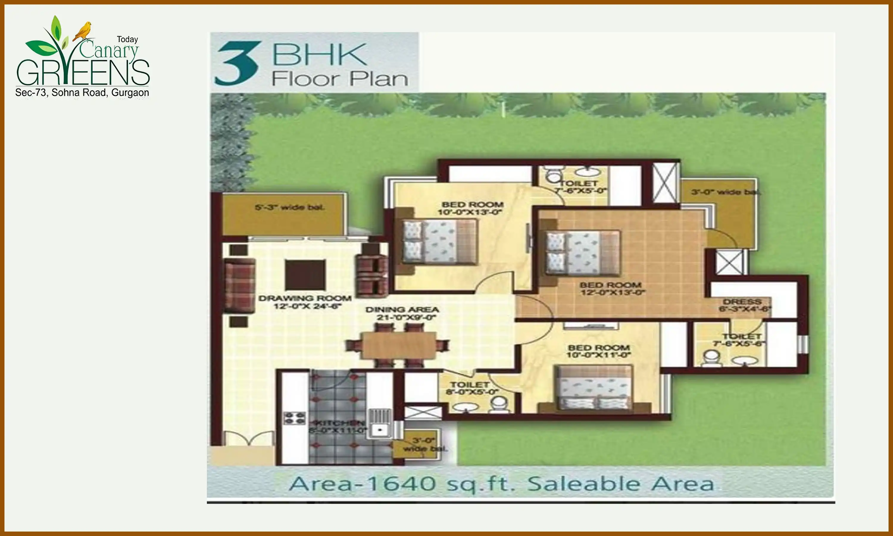 1640 Sqft