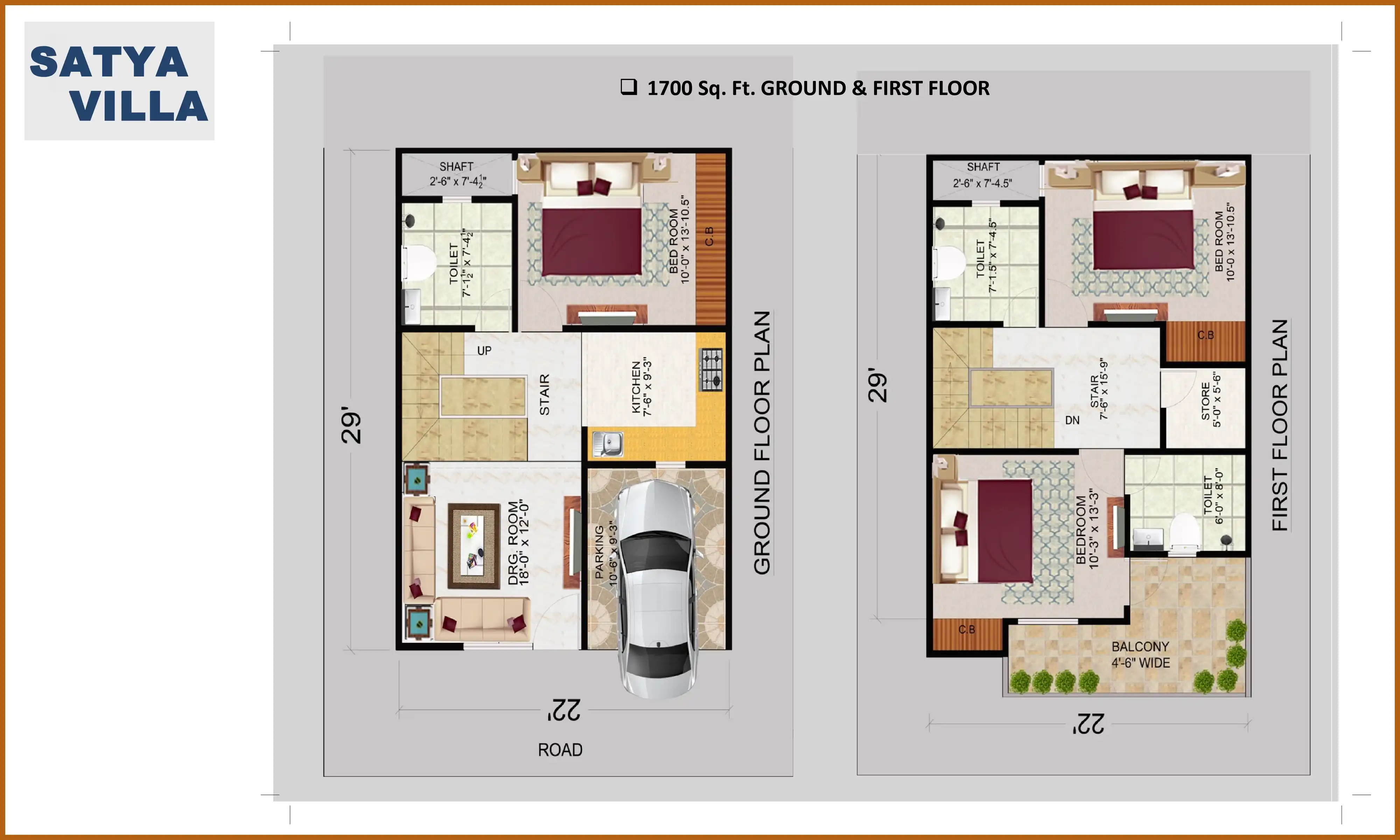 1700 Sqft