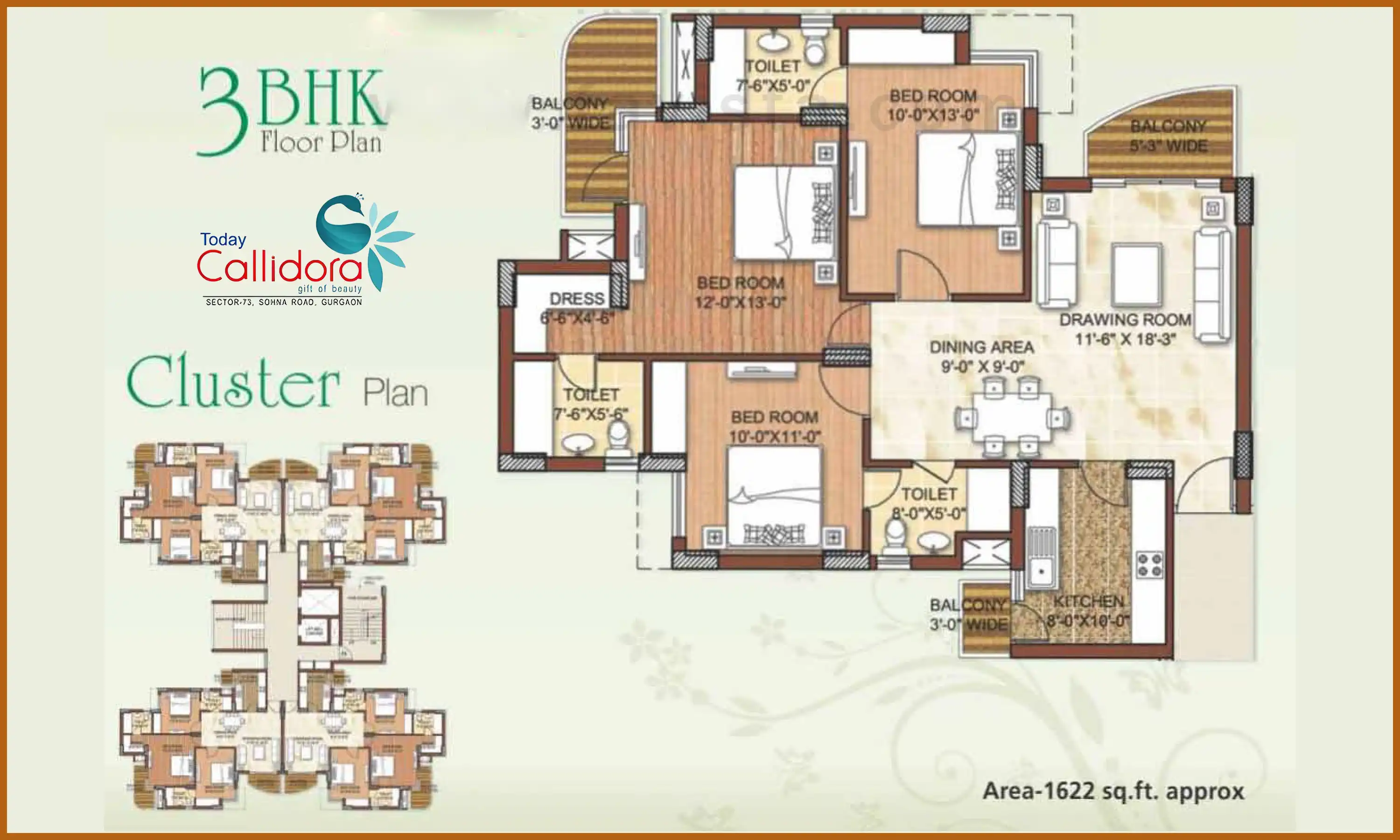 1622 Sqft