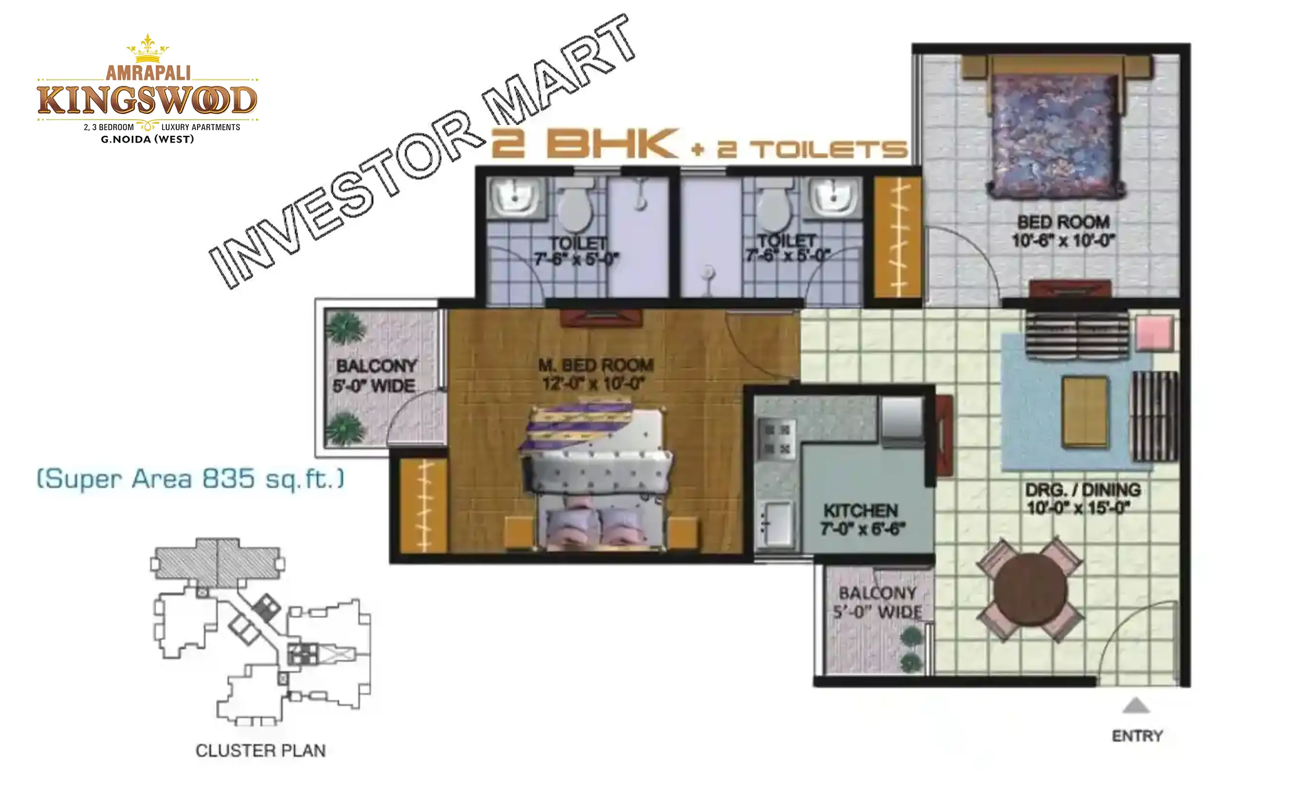 835 Sqft