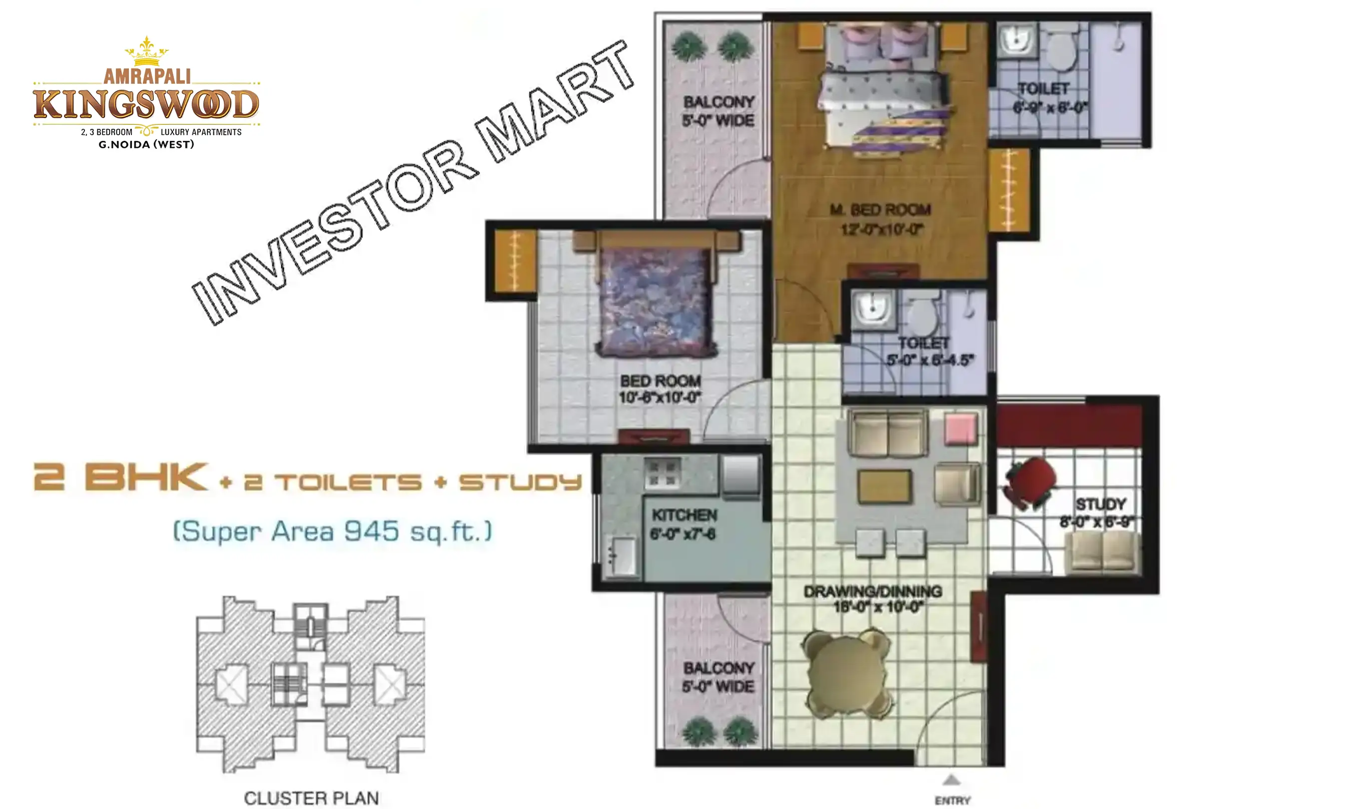 945 Sqft