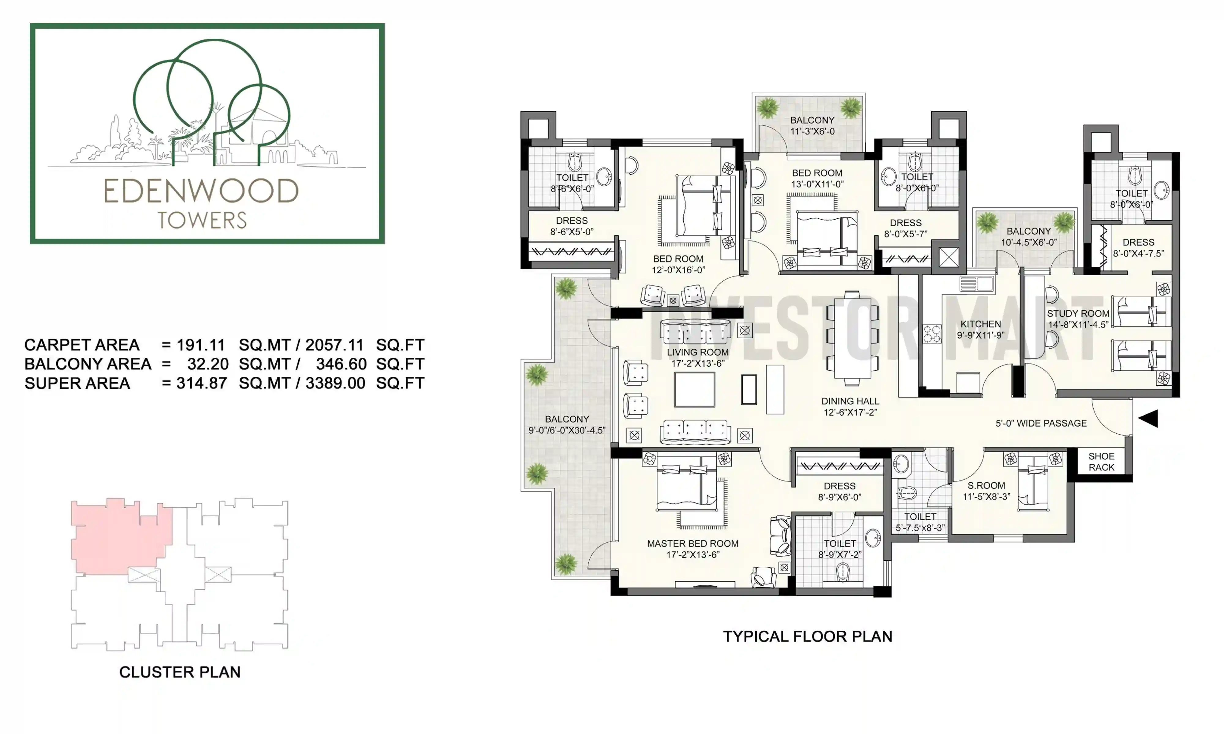 3389 Sqft