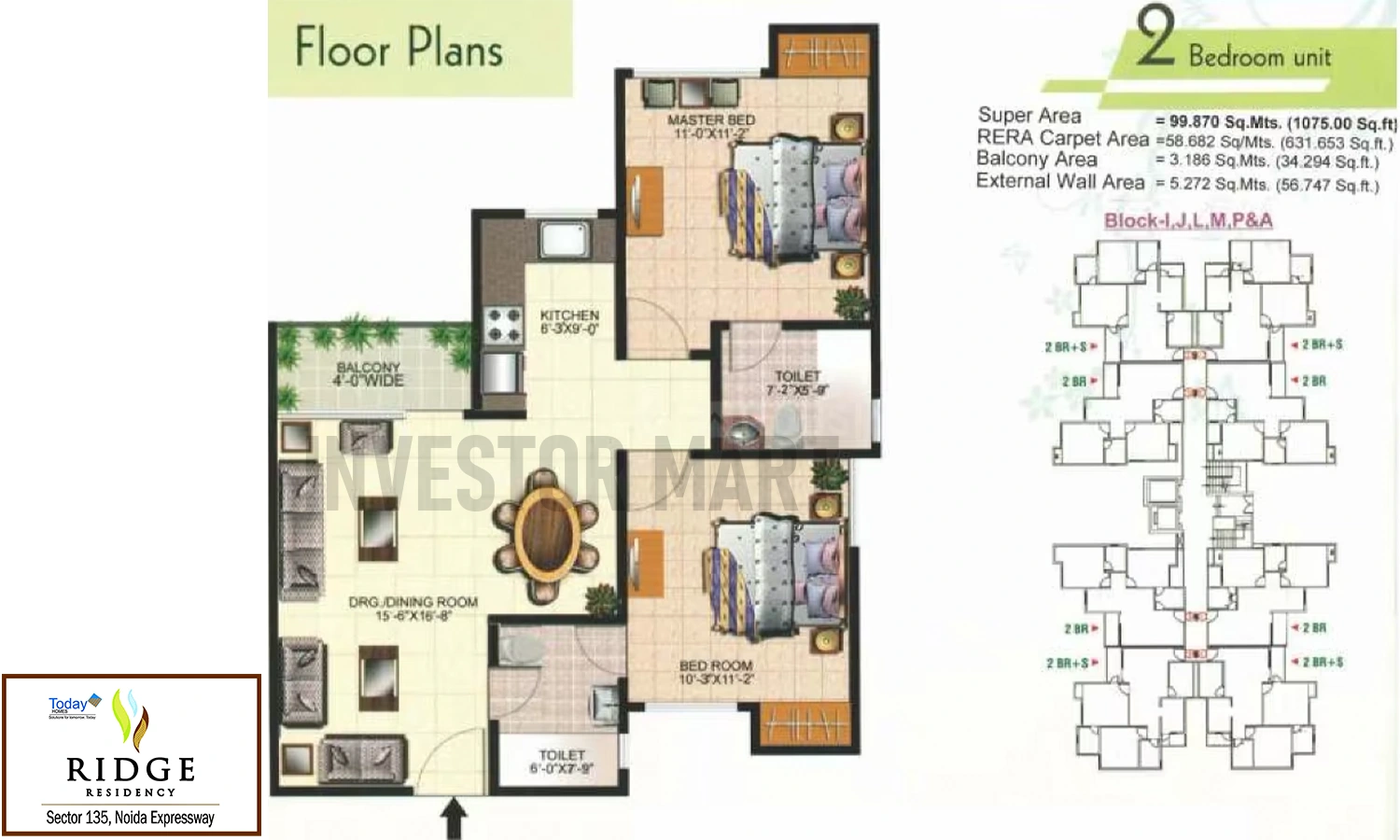 1075 Sqft