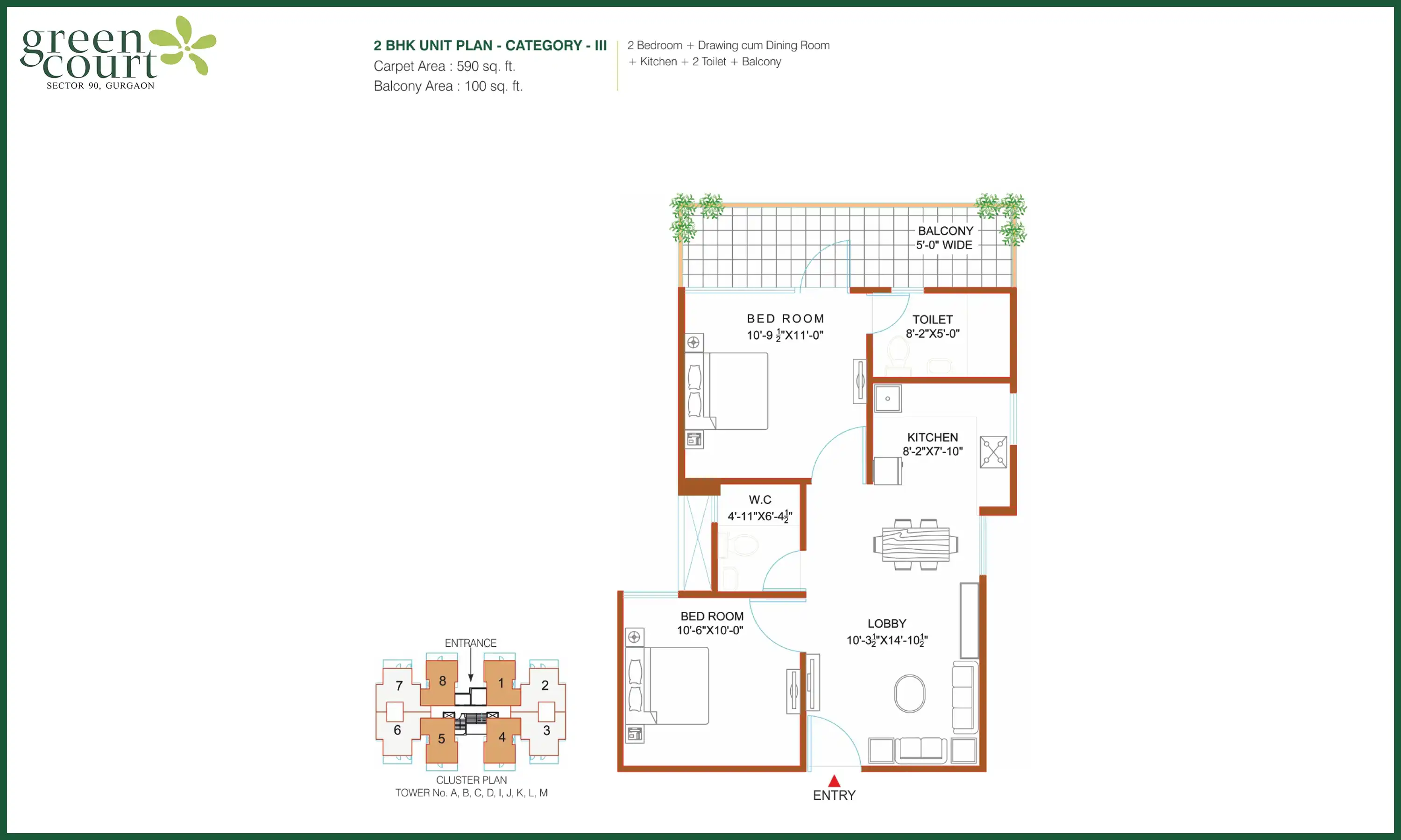 591 Sqft