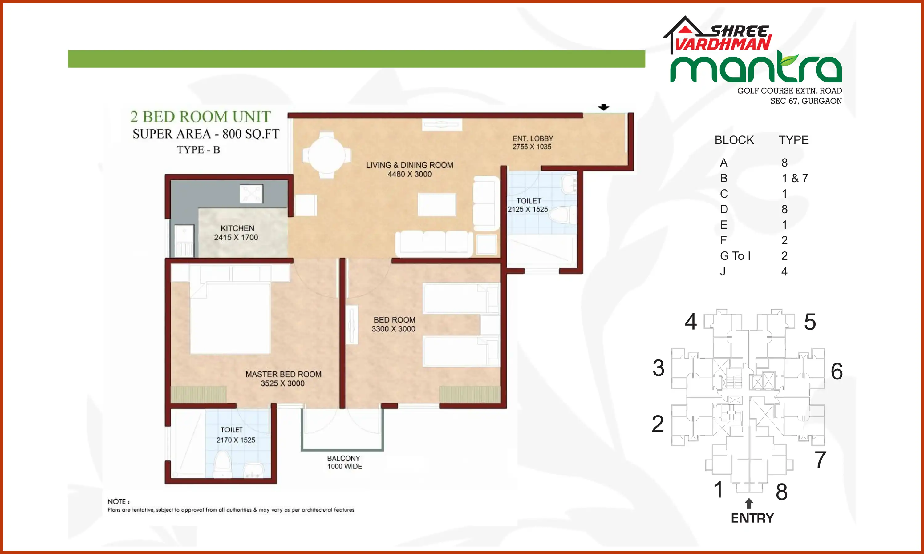 800 Sqft