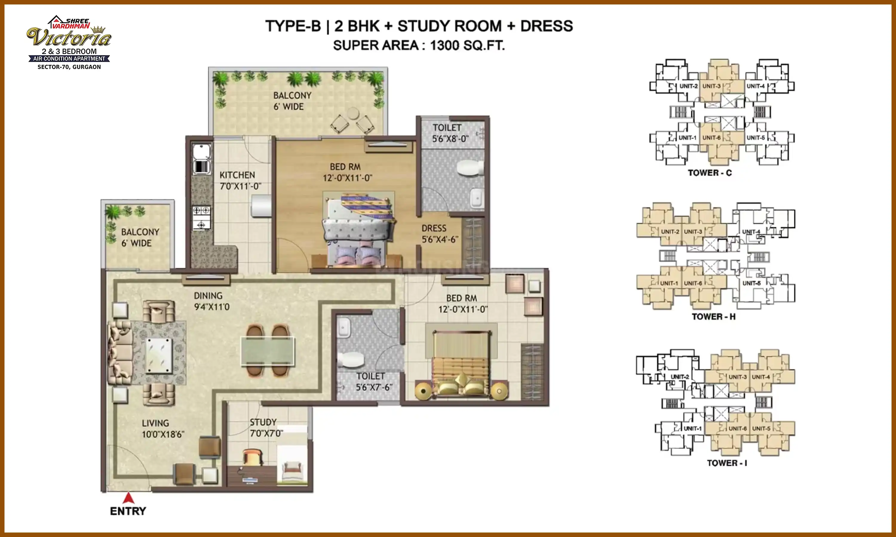 1300 Sqft