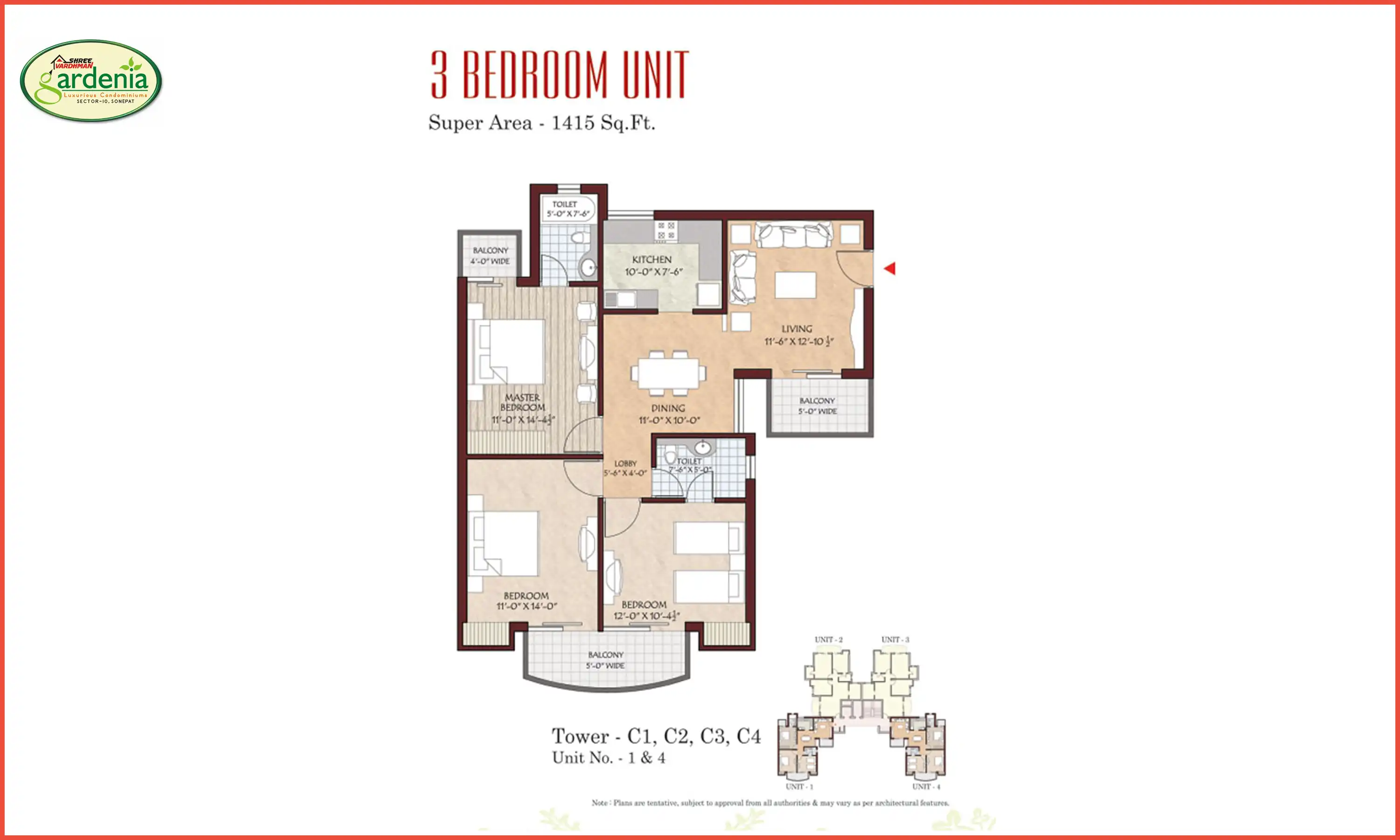 1415 Sqft