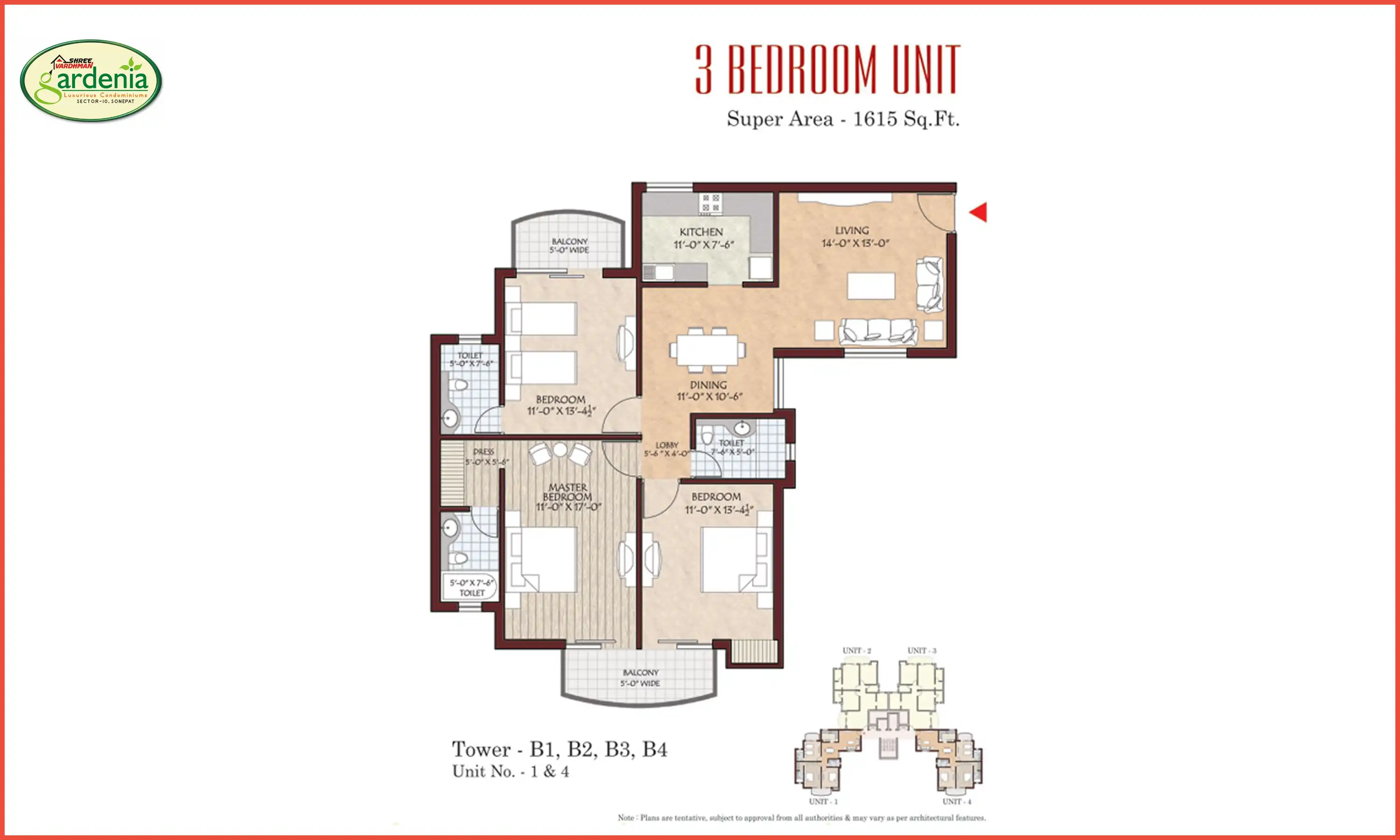 1615 Sqft