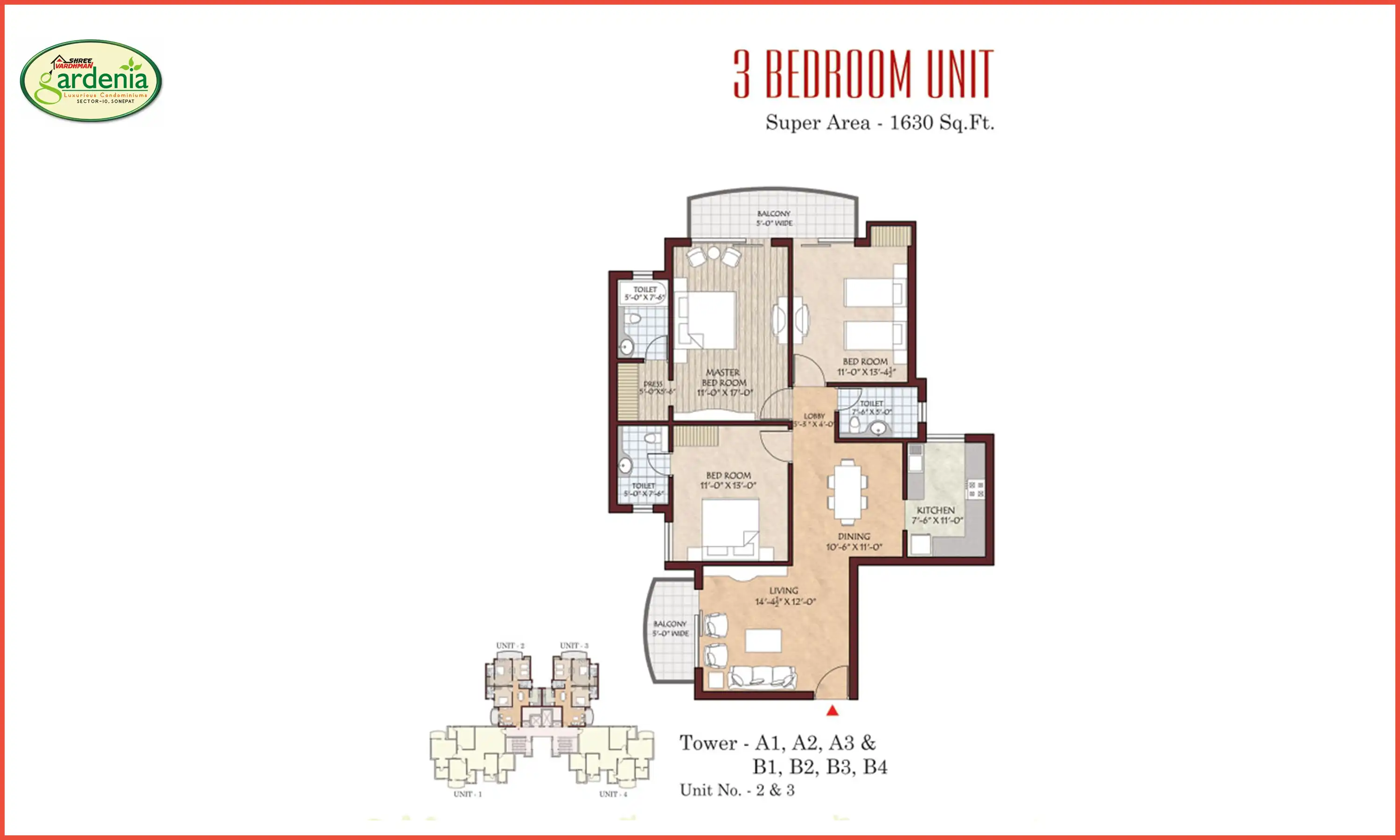 1630 Sqft
