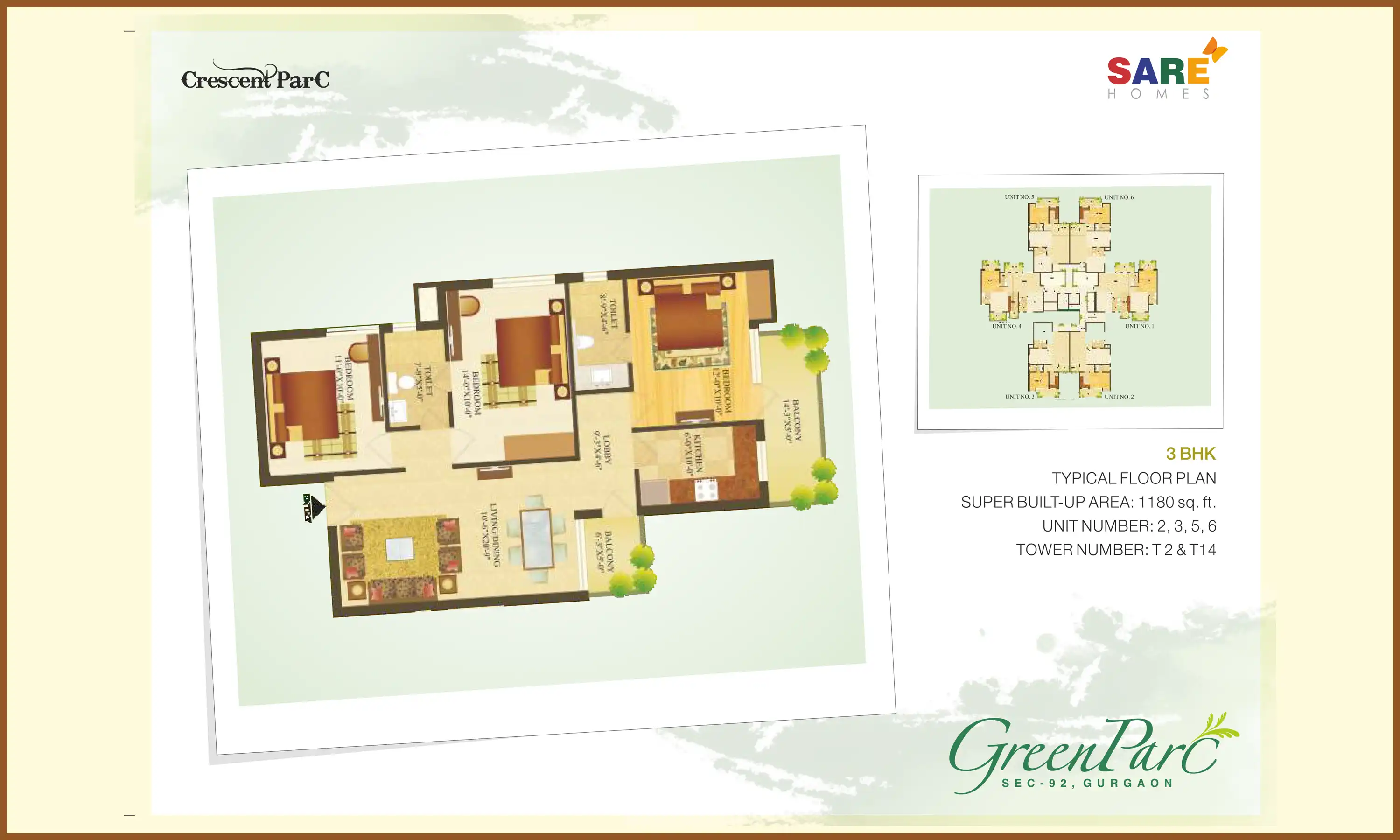 1180 Sqft