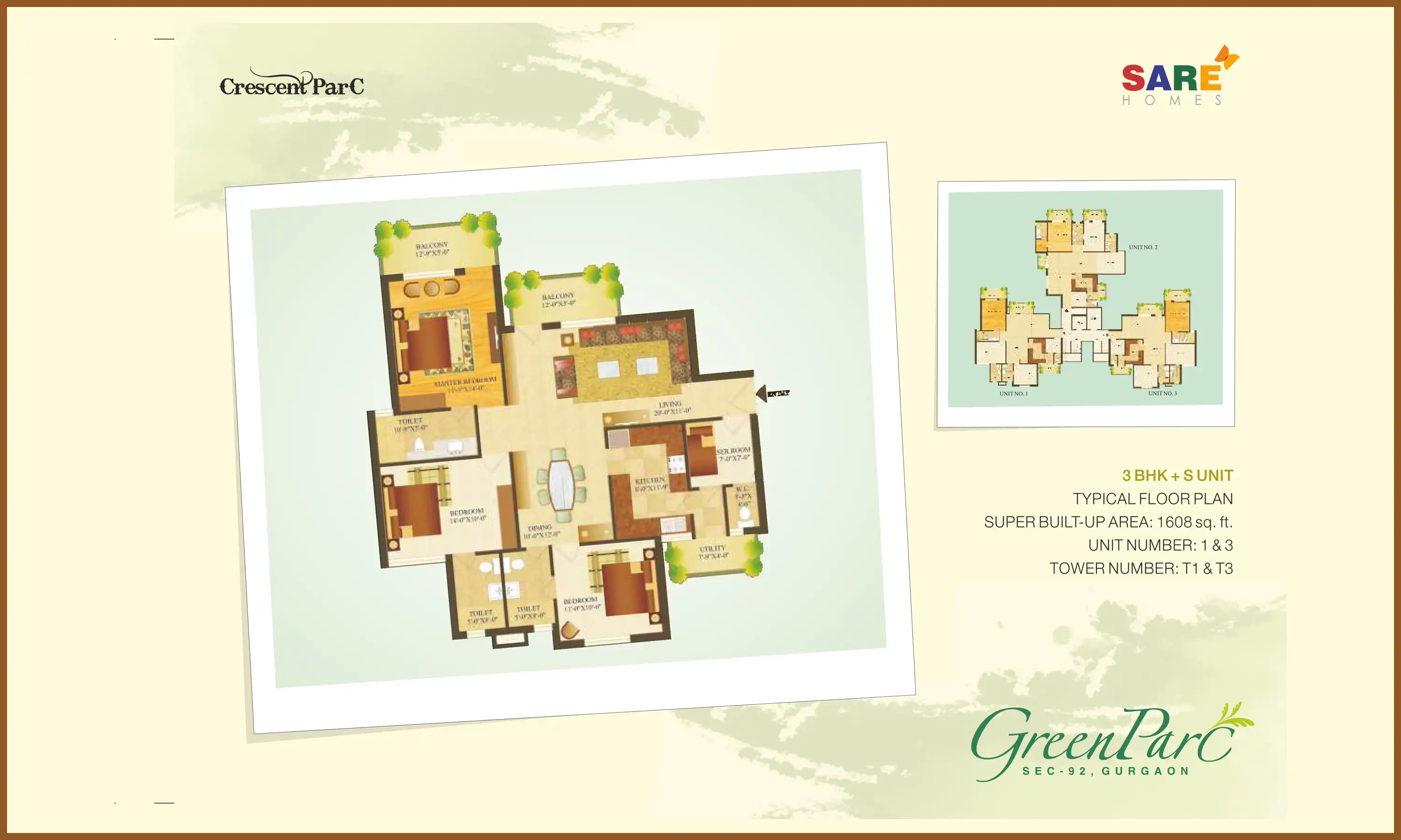 1608 Sqft