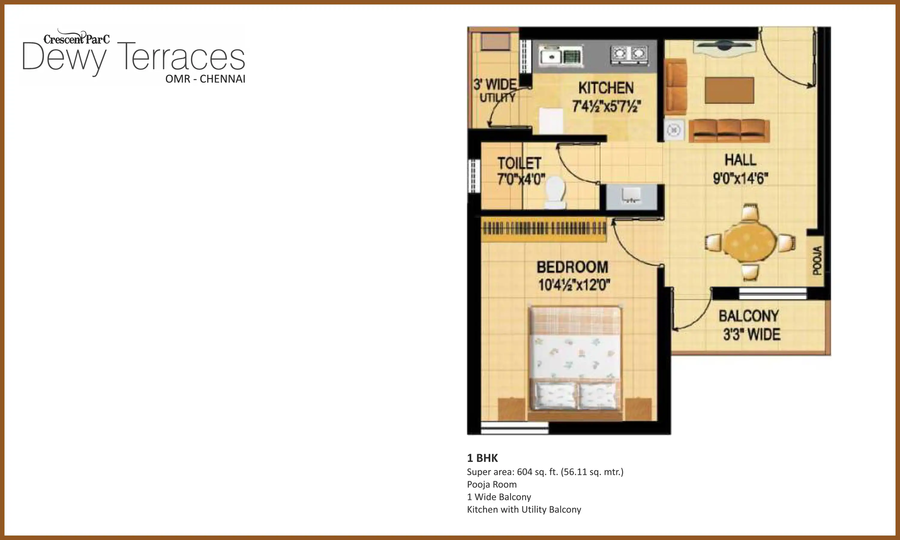 604 Sqft