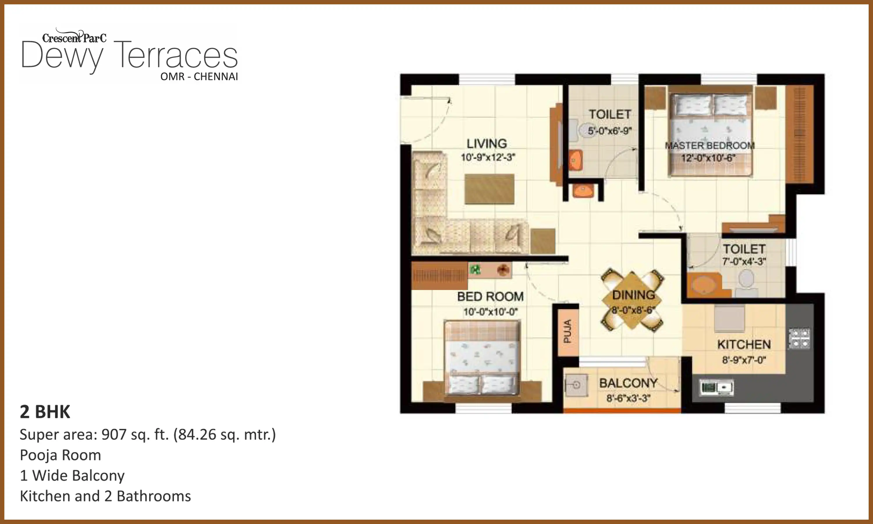 907 Sqft