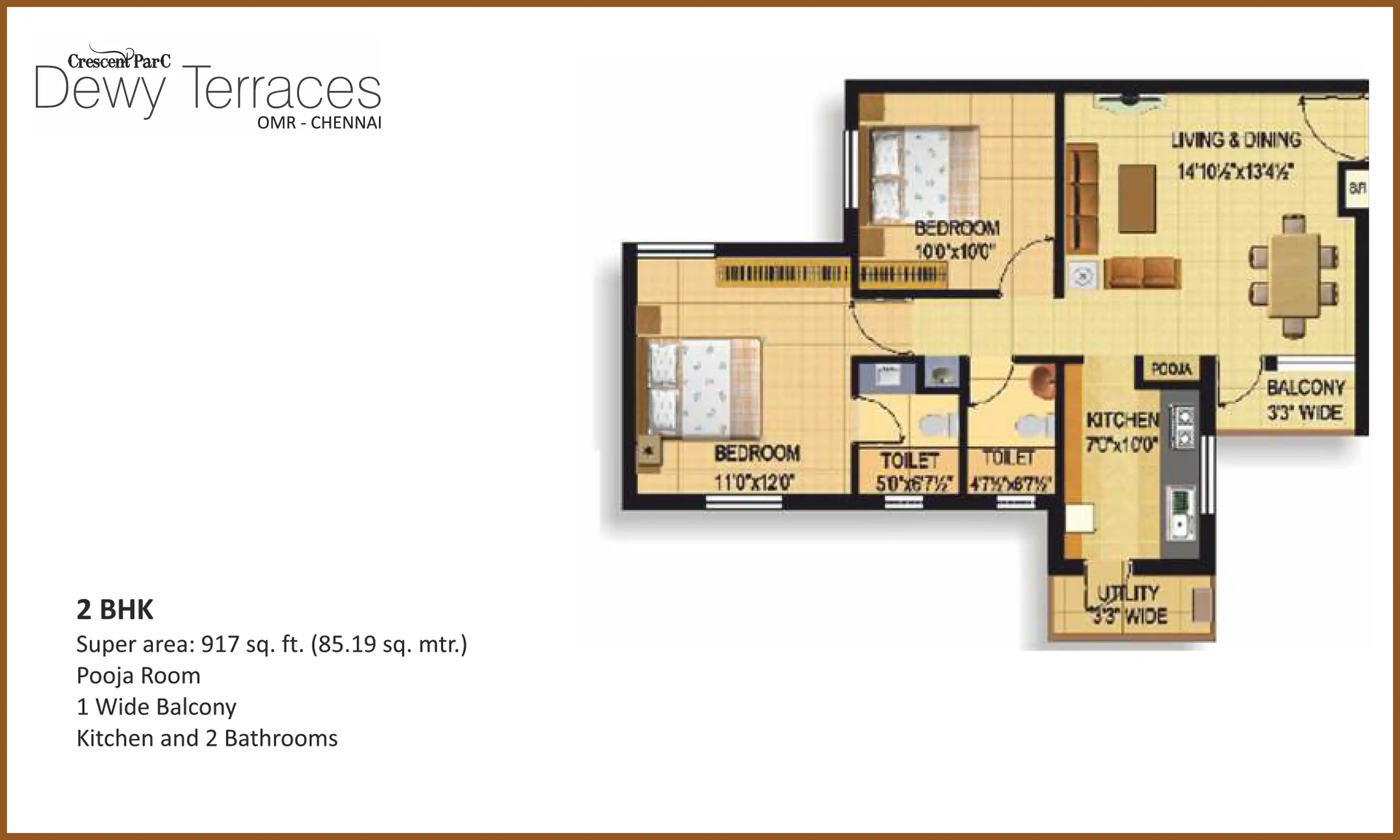 917 Sqft