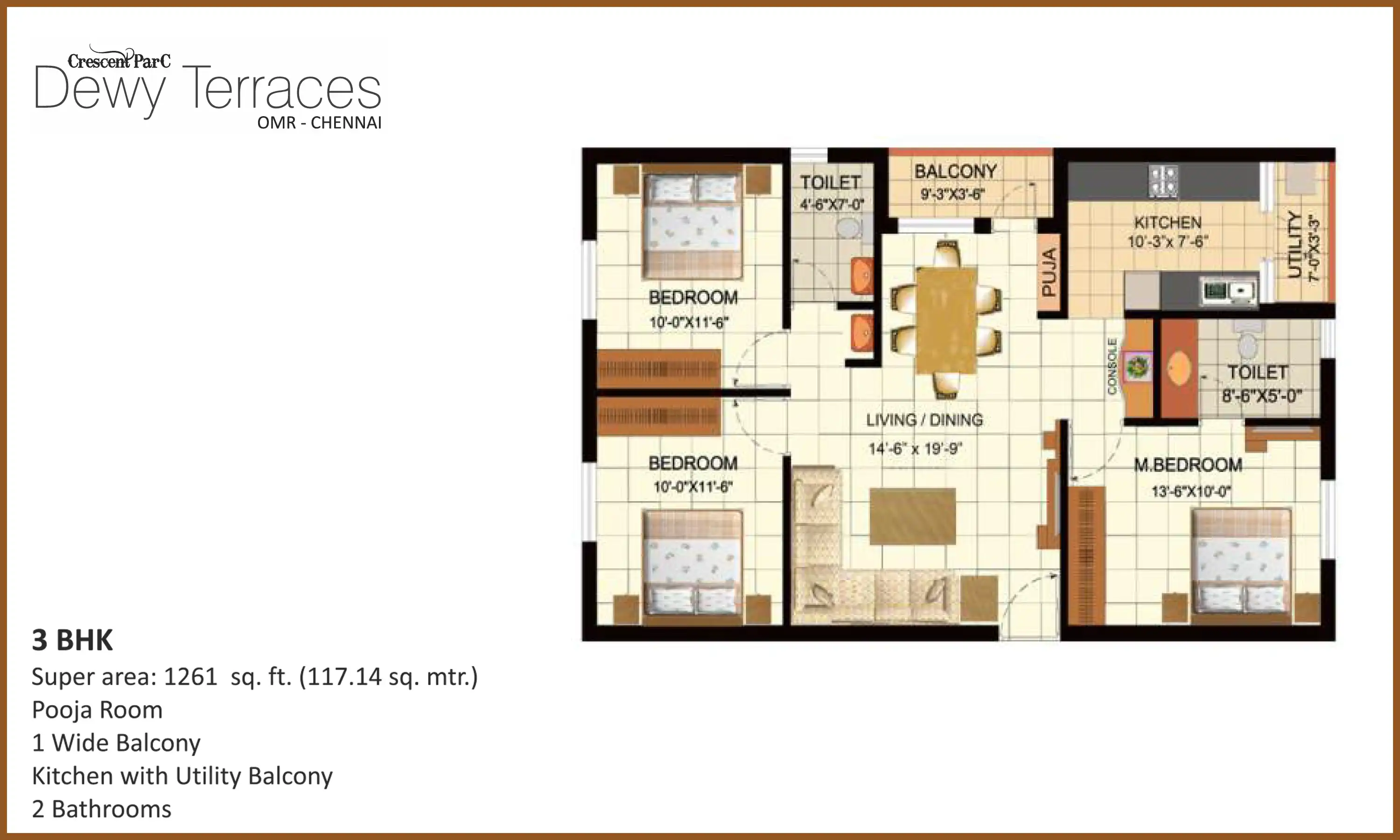1261 Sqft